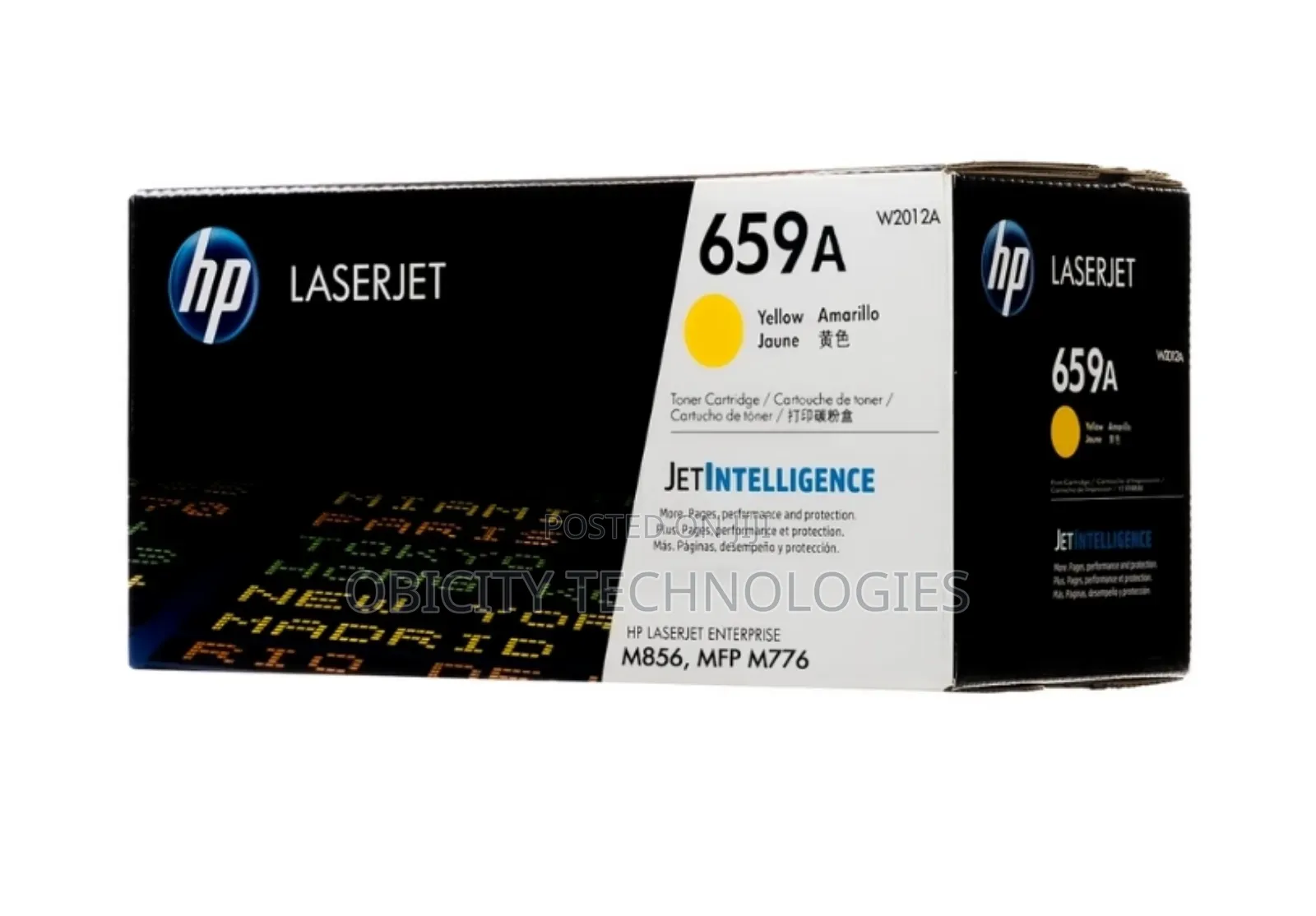 Original Hp 659a Yellow Laserjet Toner Cartridge (W2012a)