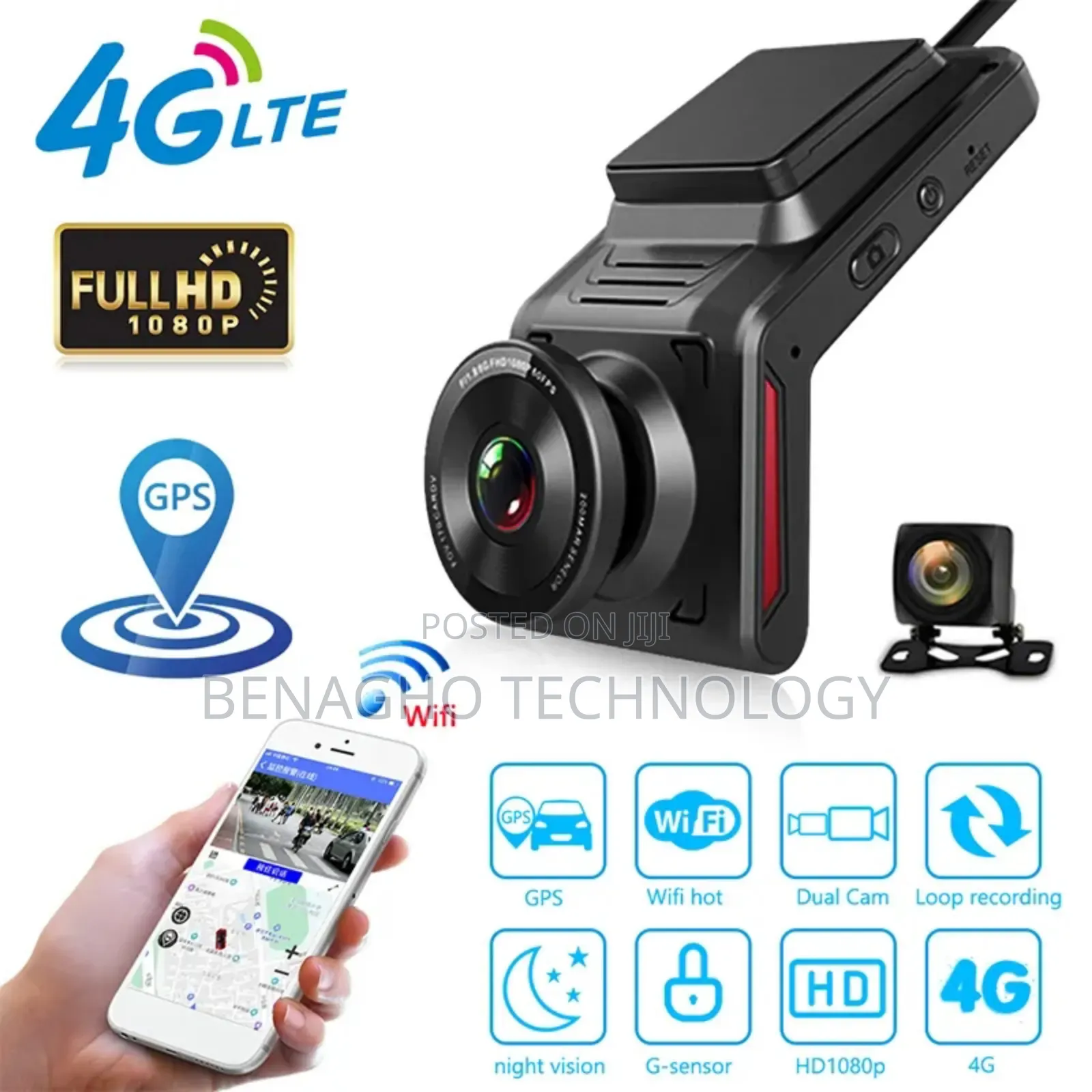 4G Video Tracker Dashcam With Installation