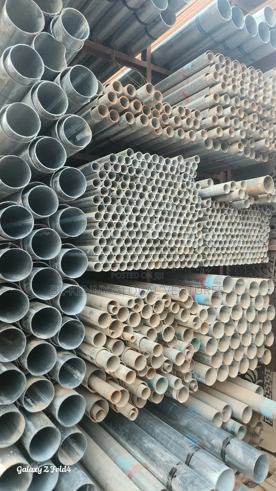 10cm and 12cm X 3mm Galvanized Pipe Available