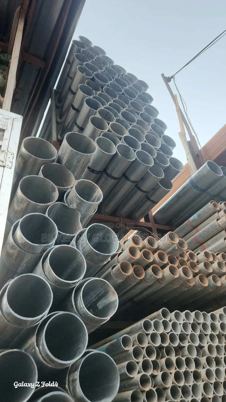 10cm and 12cm X 3mm Galvanized Pipe Available