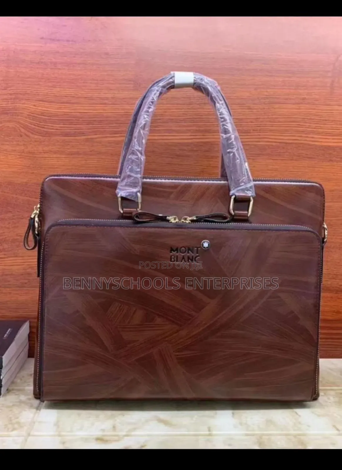 Light Brown Mont Blanc Laptop, Office, Conferen Business Bag