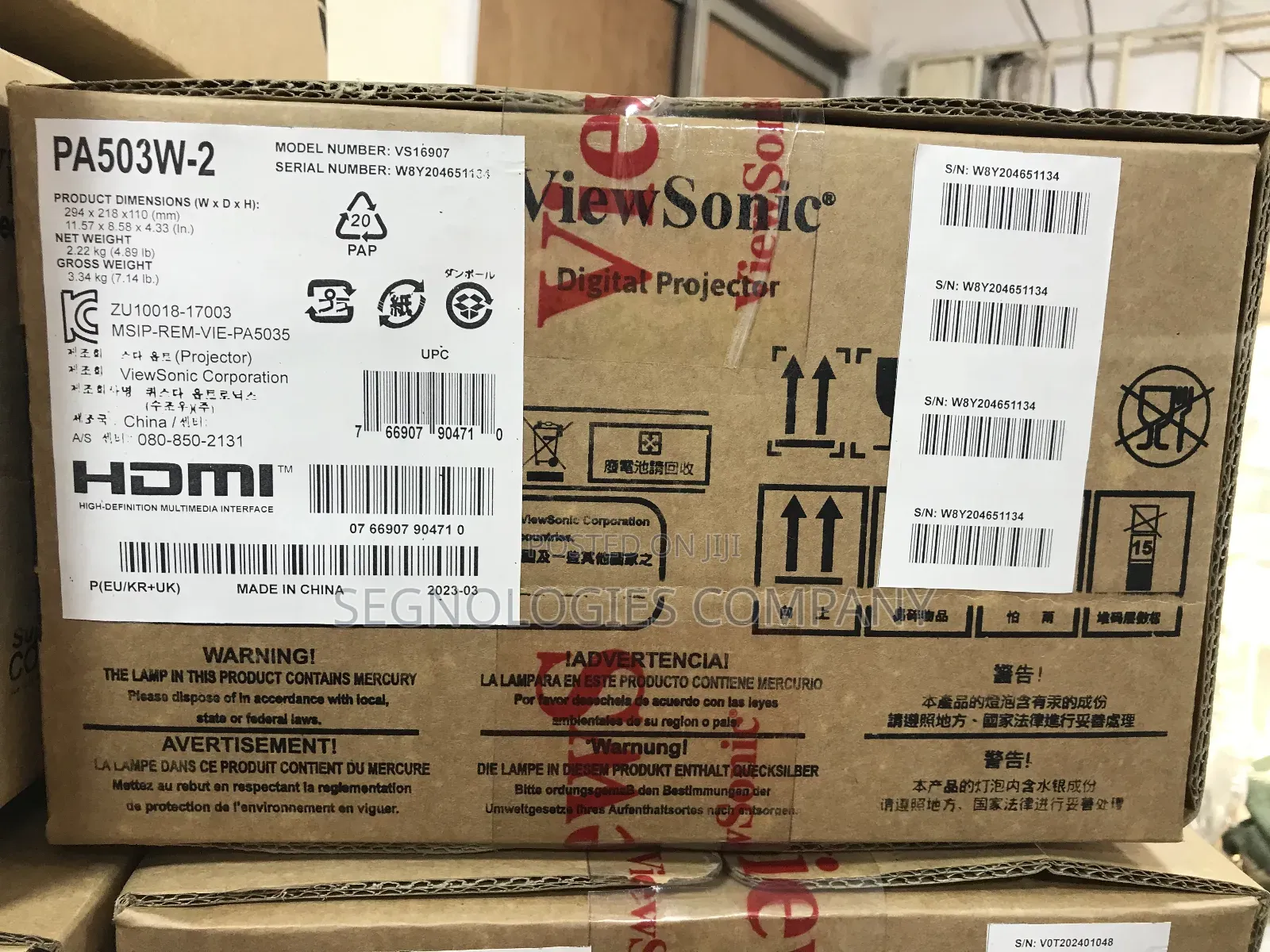 Viewsonic Pa503w-2 4000 Lumens High Brightness Projector