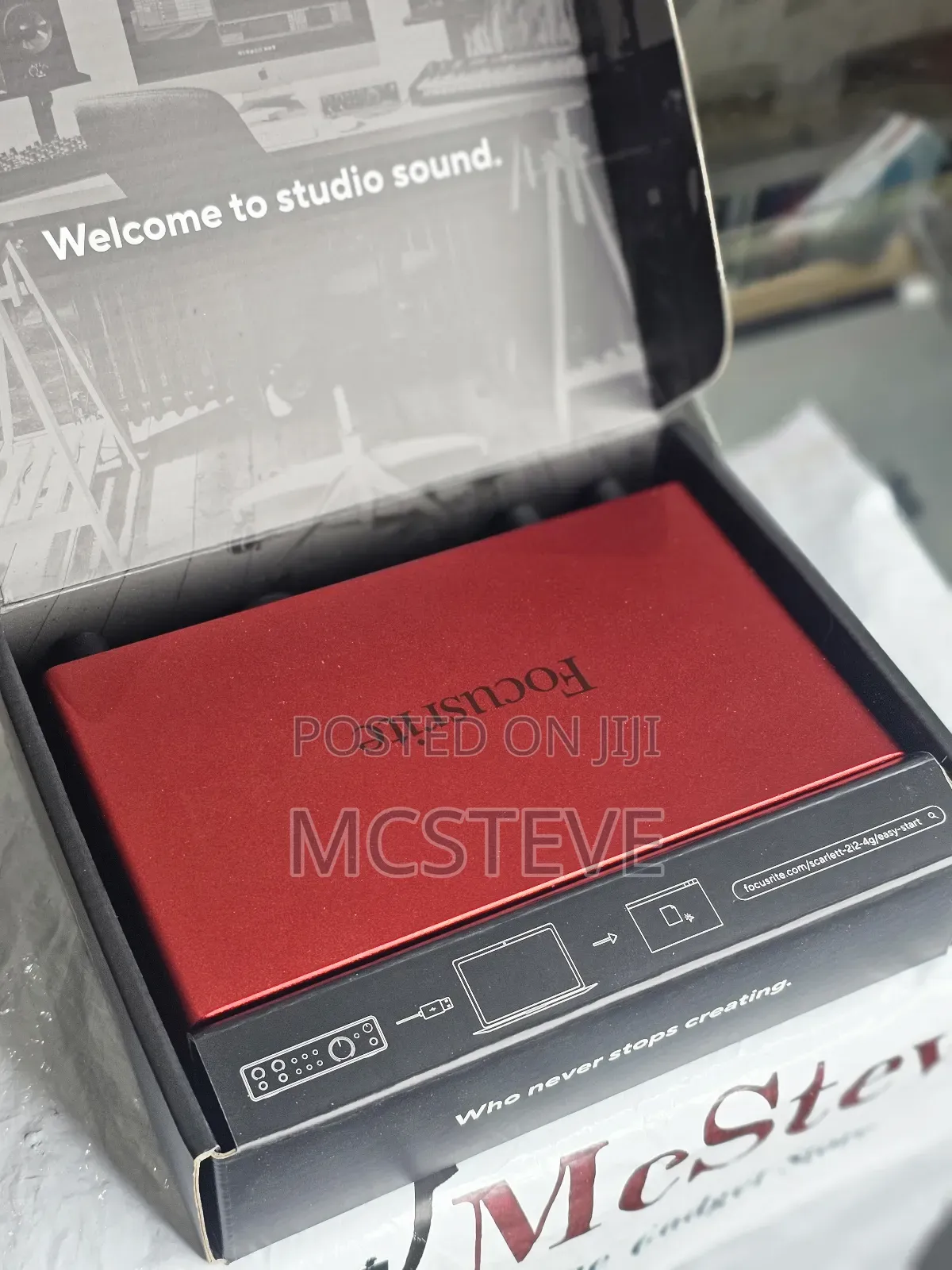 Focurite Scarlet 2i2 Audio Interface Soundcard Brand New
