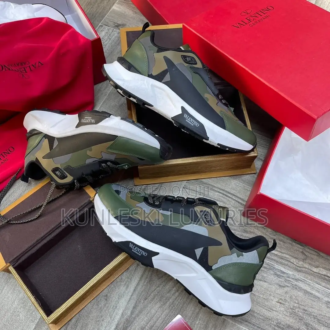 Valentino Garavani Low-Top True Act Camouflage Sneakers