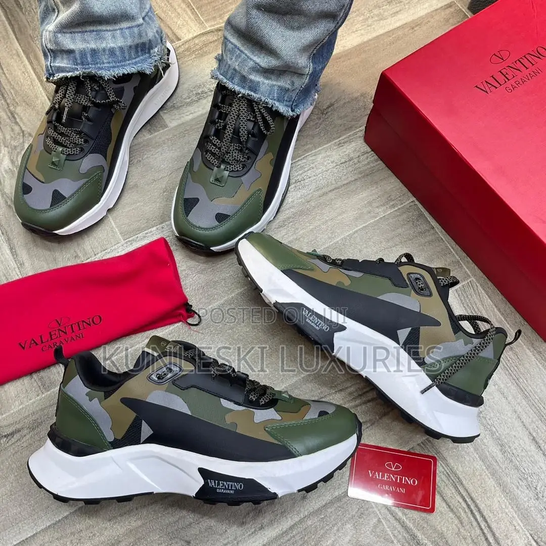 Valentino Garavani Low-Top True Act Camouflage Sneakers