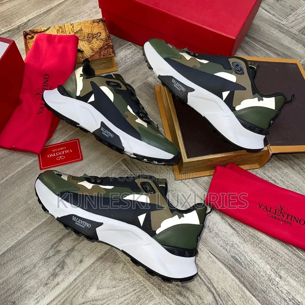 Valentino Garavani Low-Top True Act Camouflage Sneakers