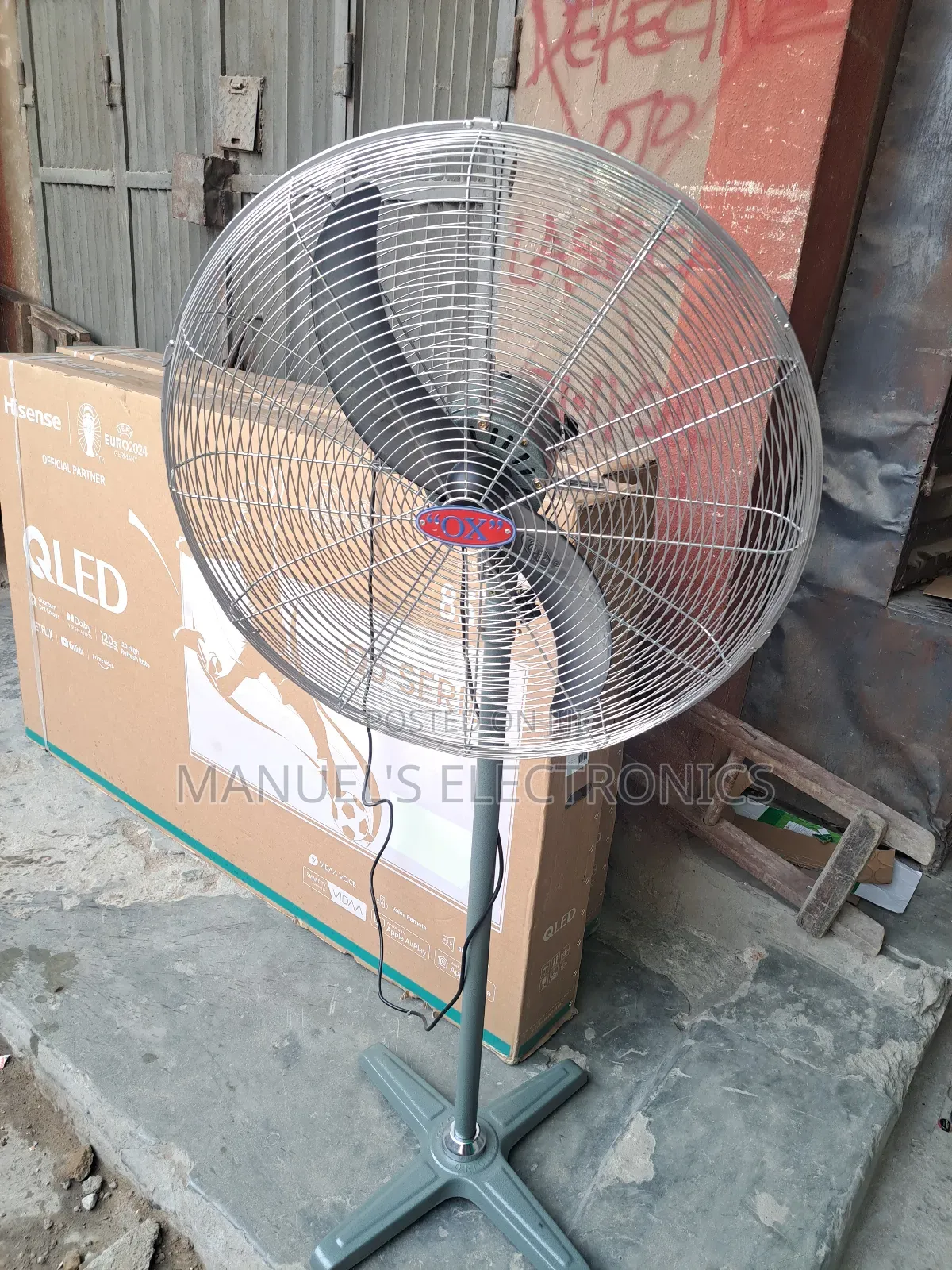 OX Industrial Standing Fan 26" Copper Coil