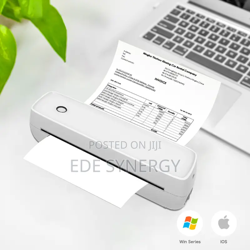 Wireless Mini A4 Thermal Printer, Connectable to Mobile Phon