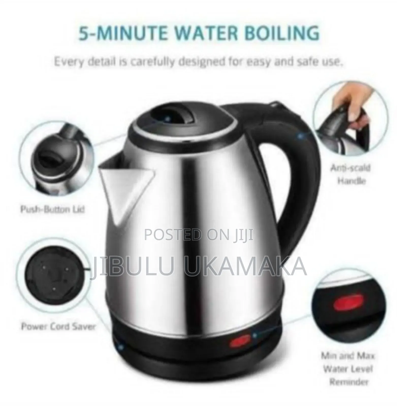 Scarlet Electric Kettle 2L