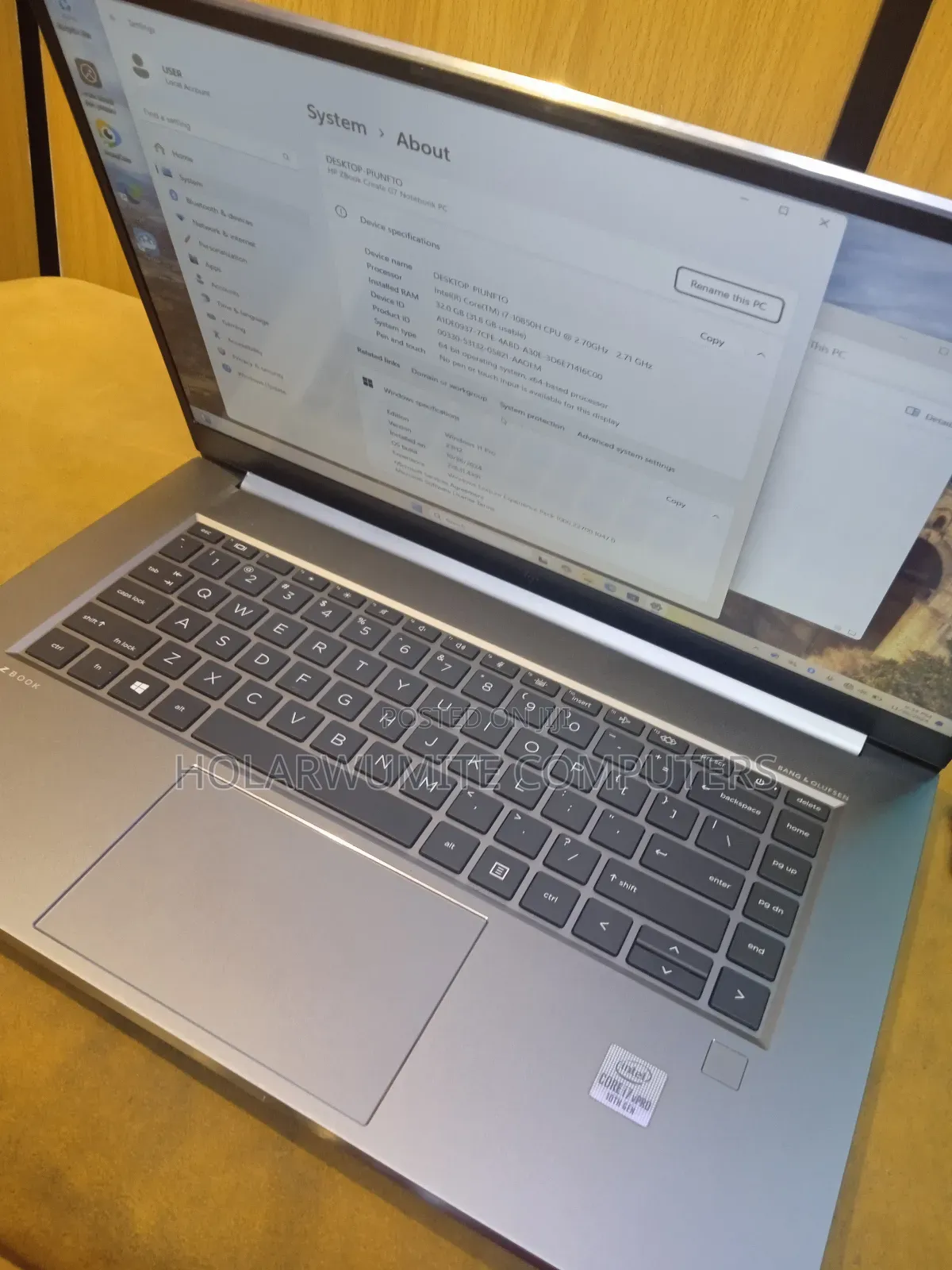 Laptop HP ZBook 15 32GB Intel Core I7 SSD 1T