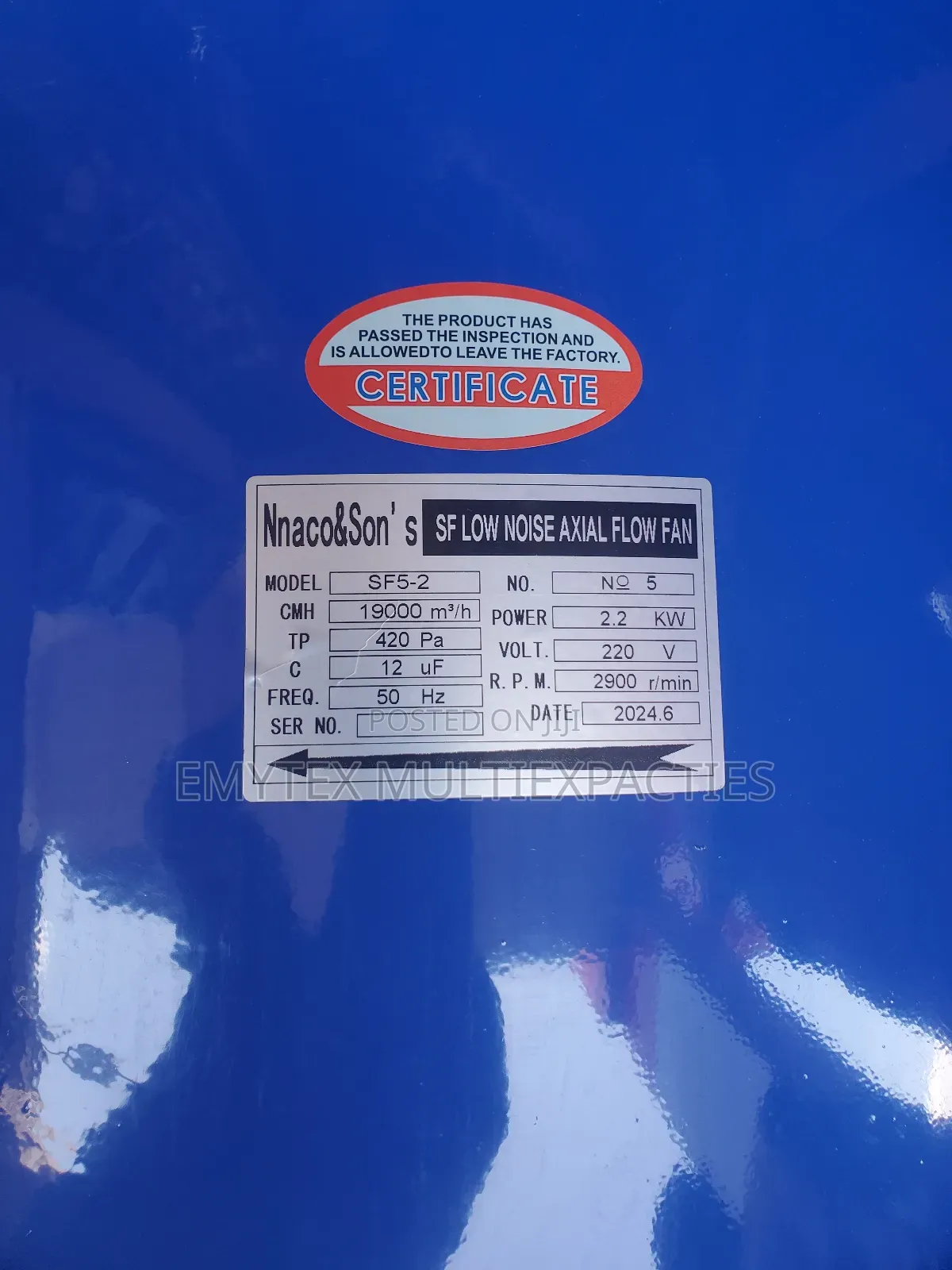 Sf Low Noise Axial Flower Fan 500mm