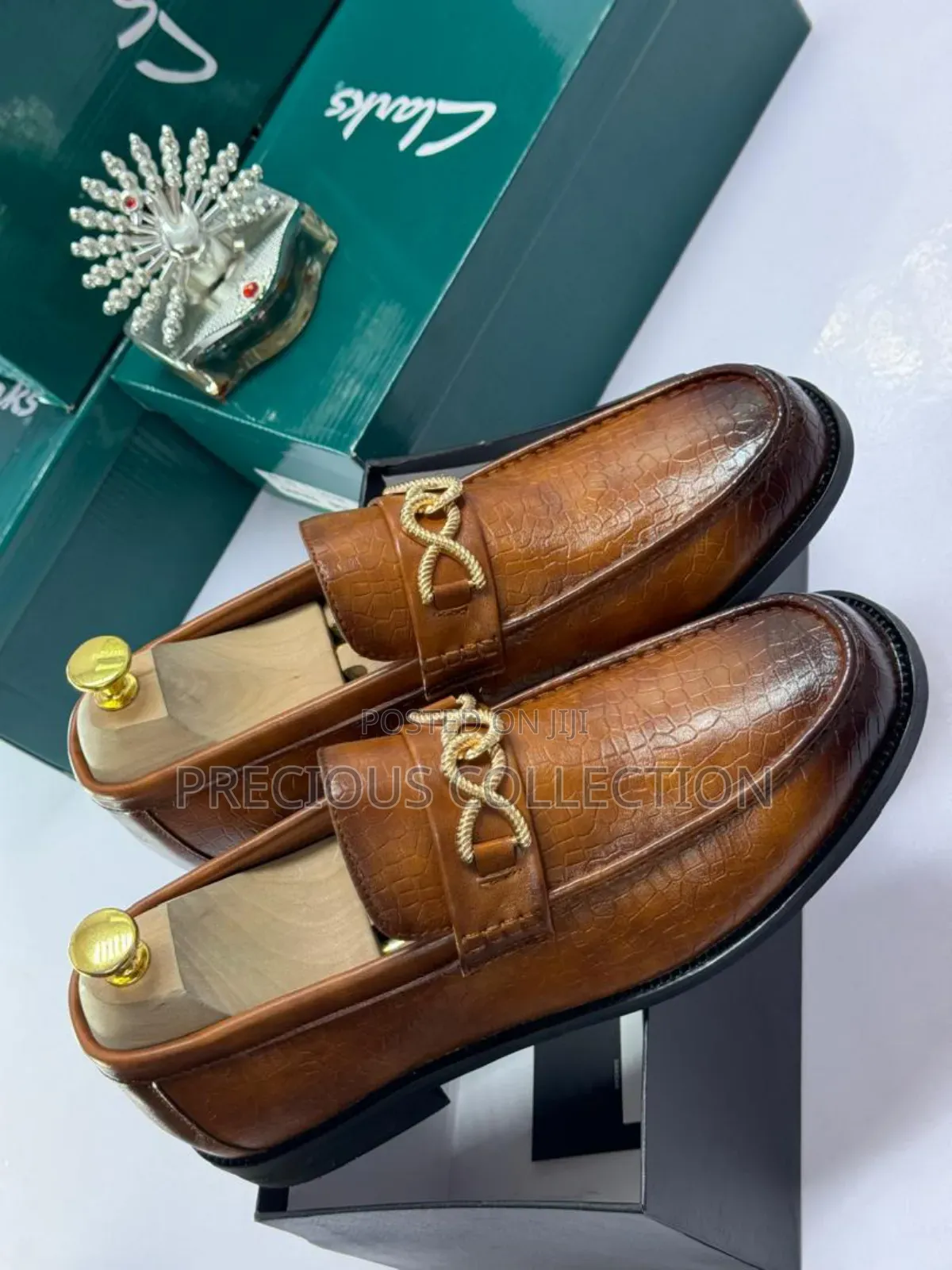 Men's Clark's Leather Coperate Chain Shoe