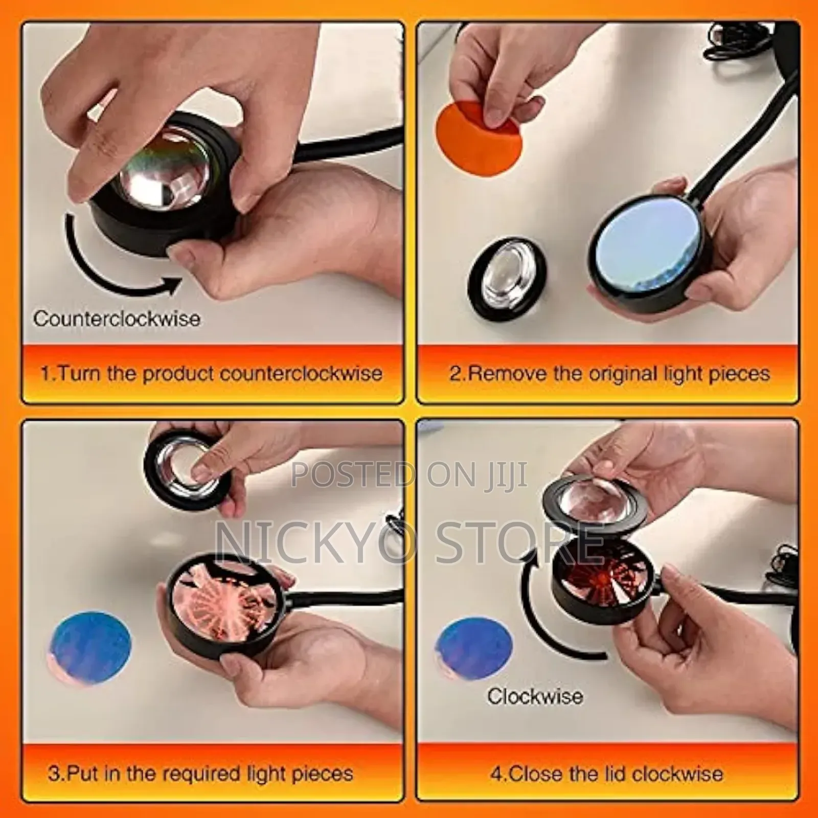 Sunset Lamp,180° Flip Sunset Projection Lamp