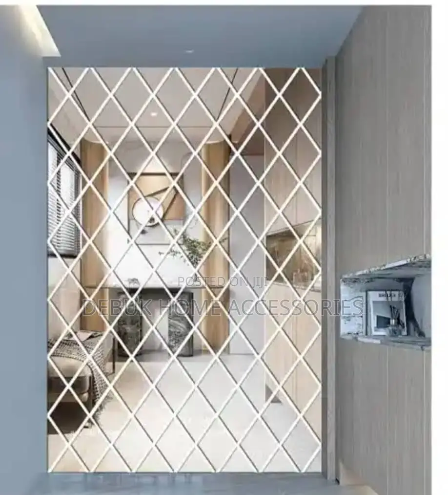 Acrylic Diamond Mirror Wall Stickers(50/100cm)
