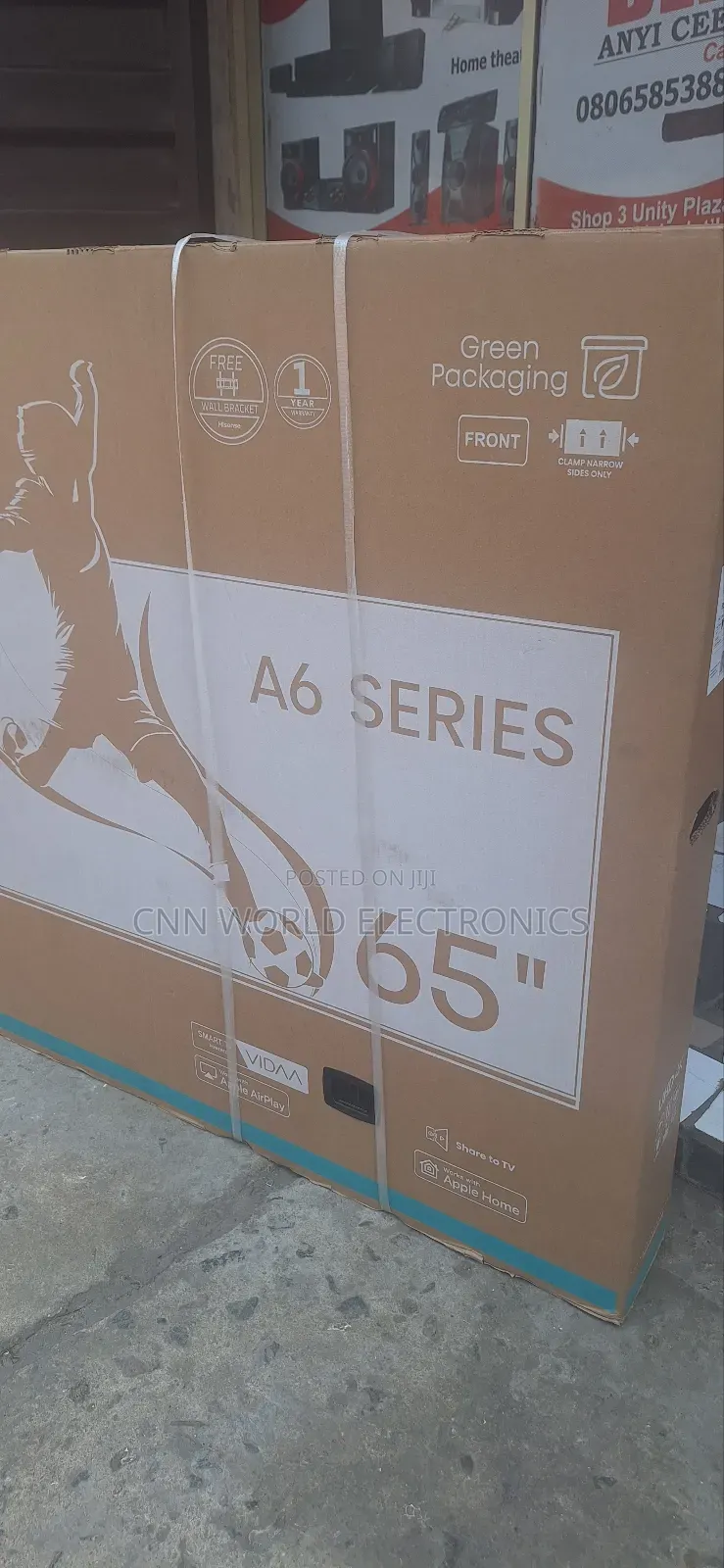 Hisense 65a6n 65"Inches Uhd Smart Flameless Netflix Youtube