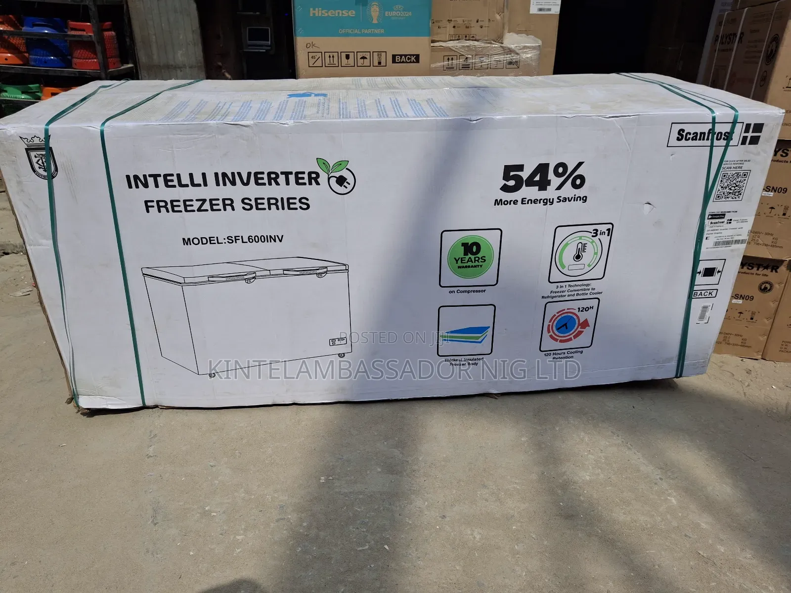 Scanfrost Double Double Inverter Freezer