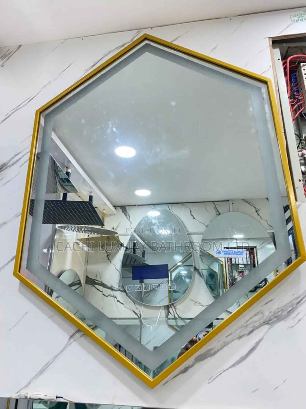 Gold Mirror With Light