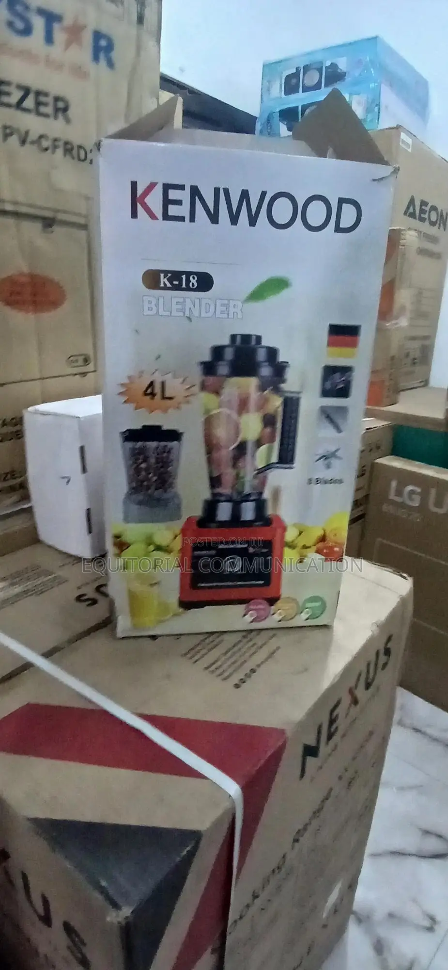 Kenwood K-18 Blender Used for Milkshake Preparation