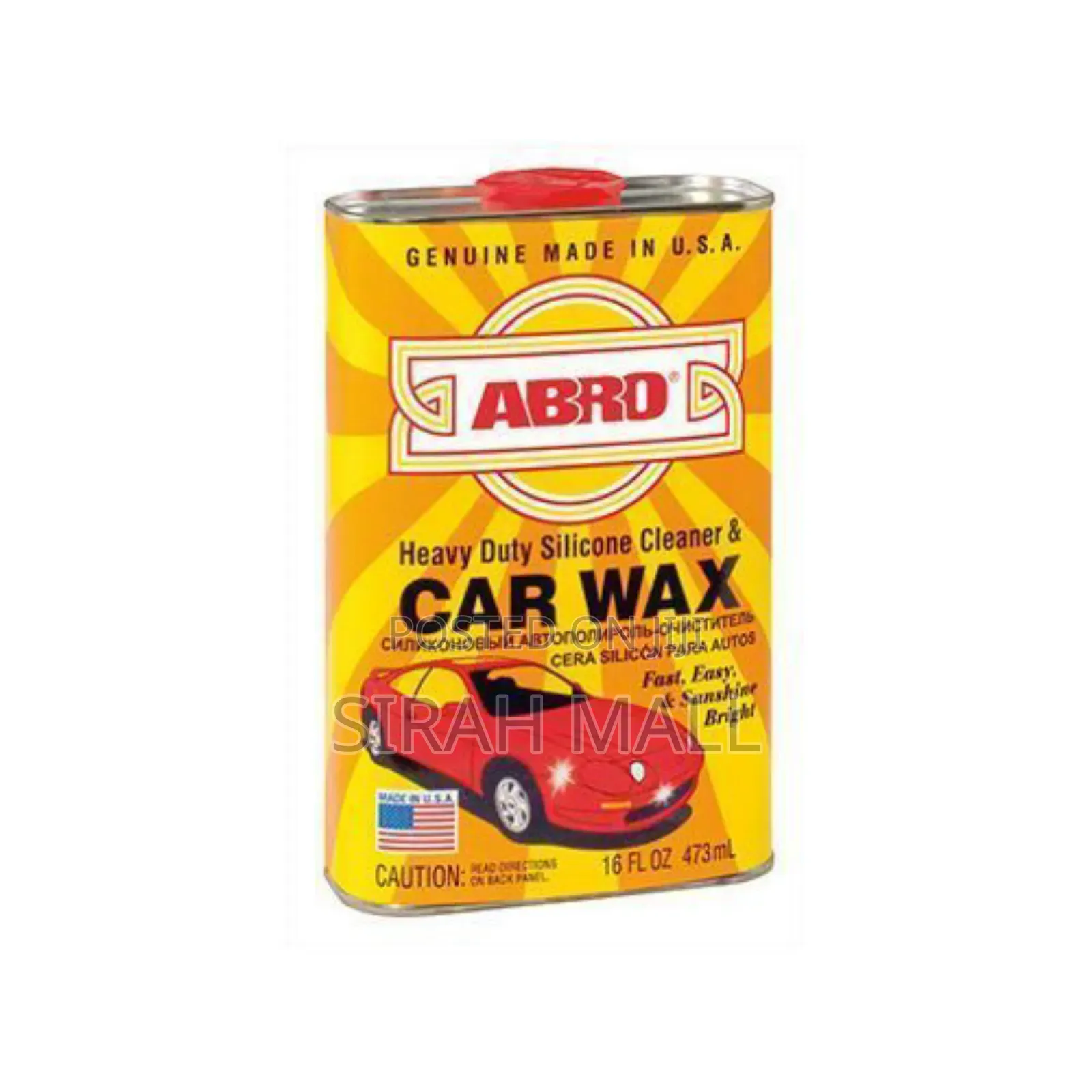 Heavy Duty Silicone Cleaner Car Wax 16 Fl Oz/473 Ml