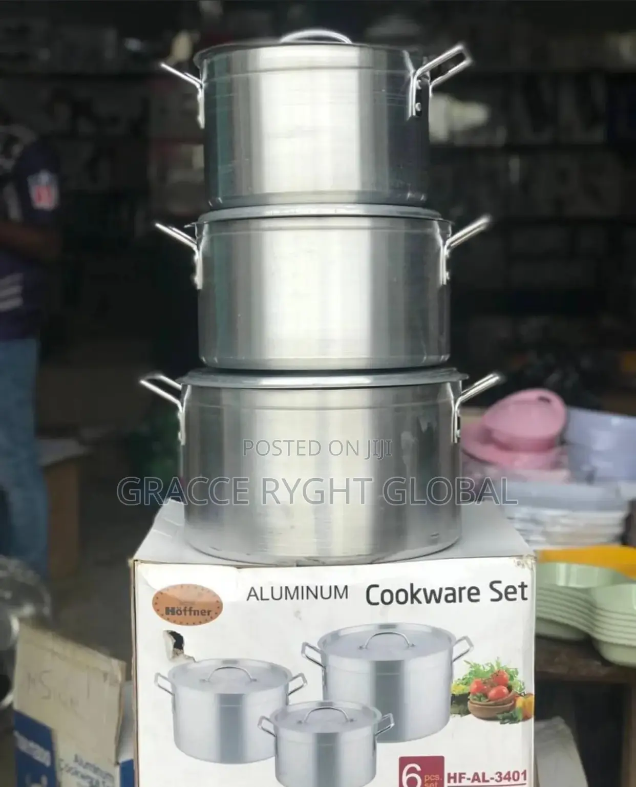 3pcs Aluminum Cookware Set