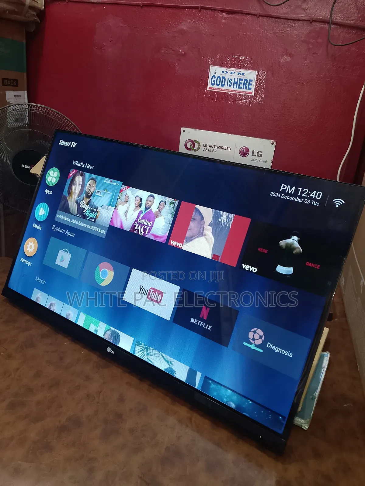 Original > LG 32"Inch Android Smart Flameless Tv > Youtube