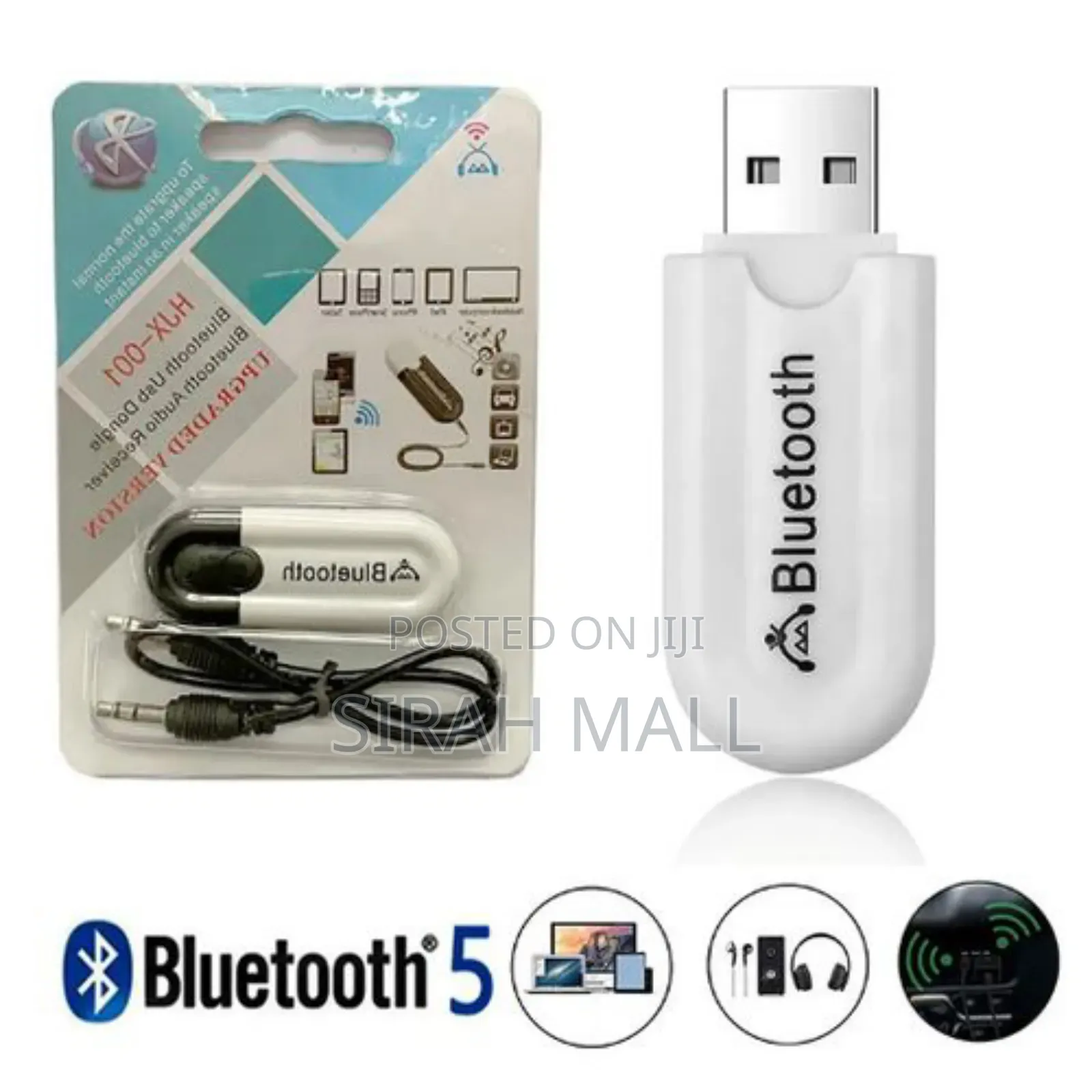 Wireless Bluetooth Adapter USB Dongle Music Stereo Receiver