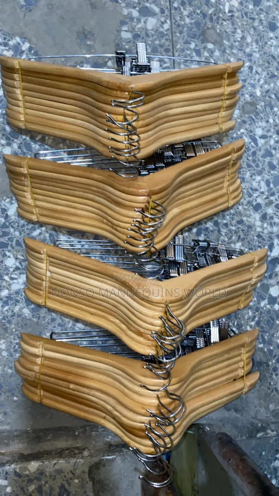 Wooden Hangers That Has Clips