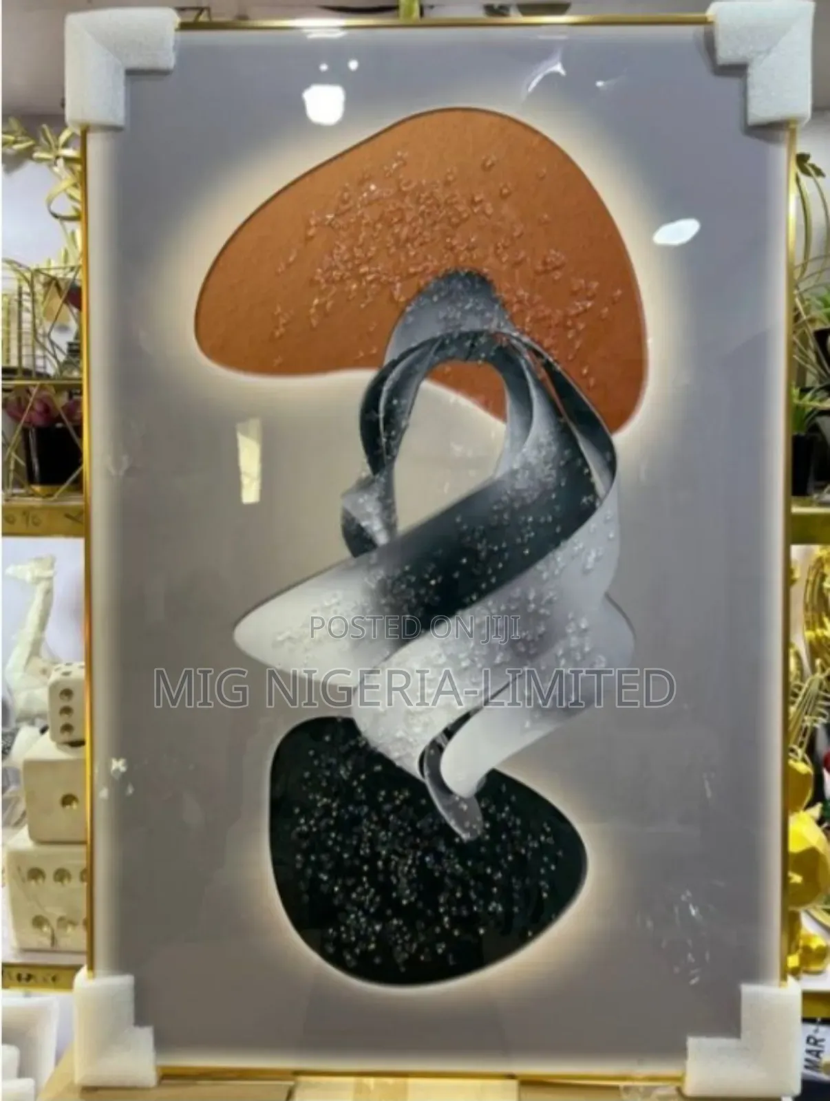 Luxury Crystal Wall Wall Acleric Nature Frame 50cmx70cm.