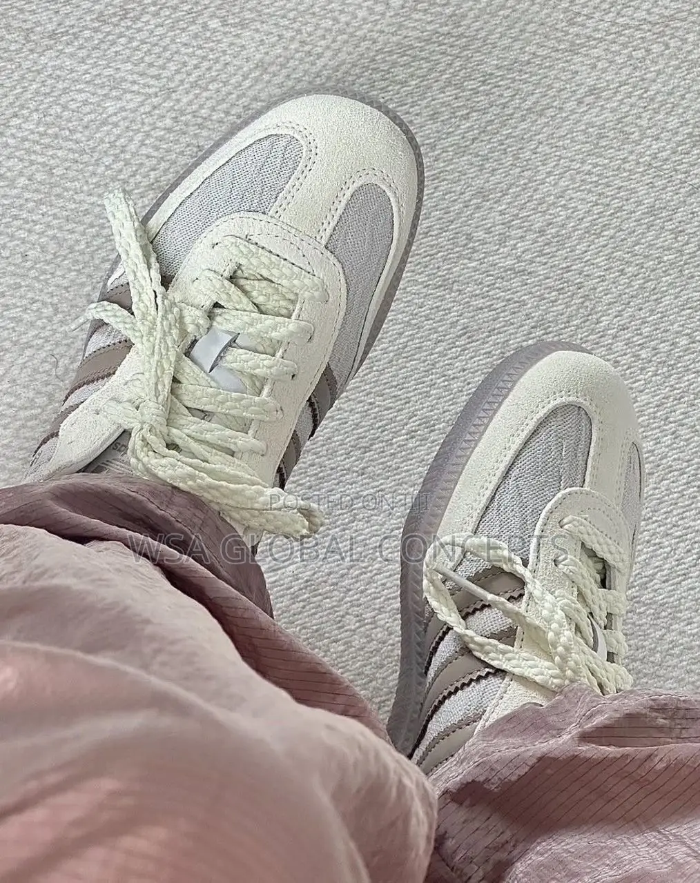 Adidas Samba Og Silver Brown Sneakers