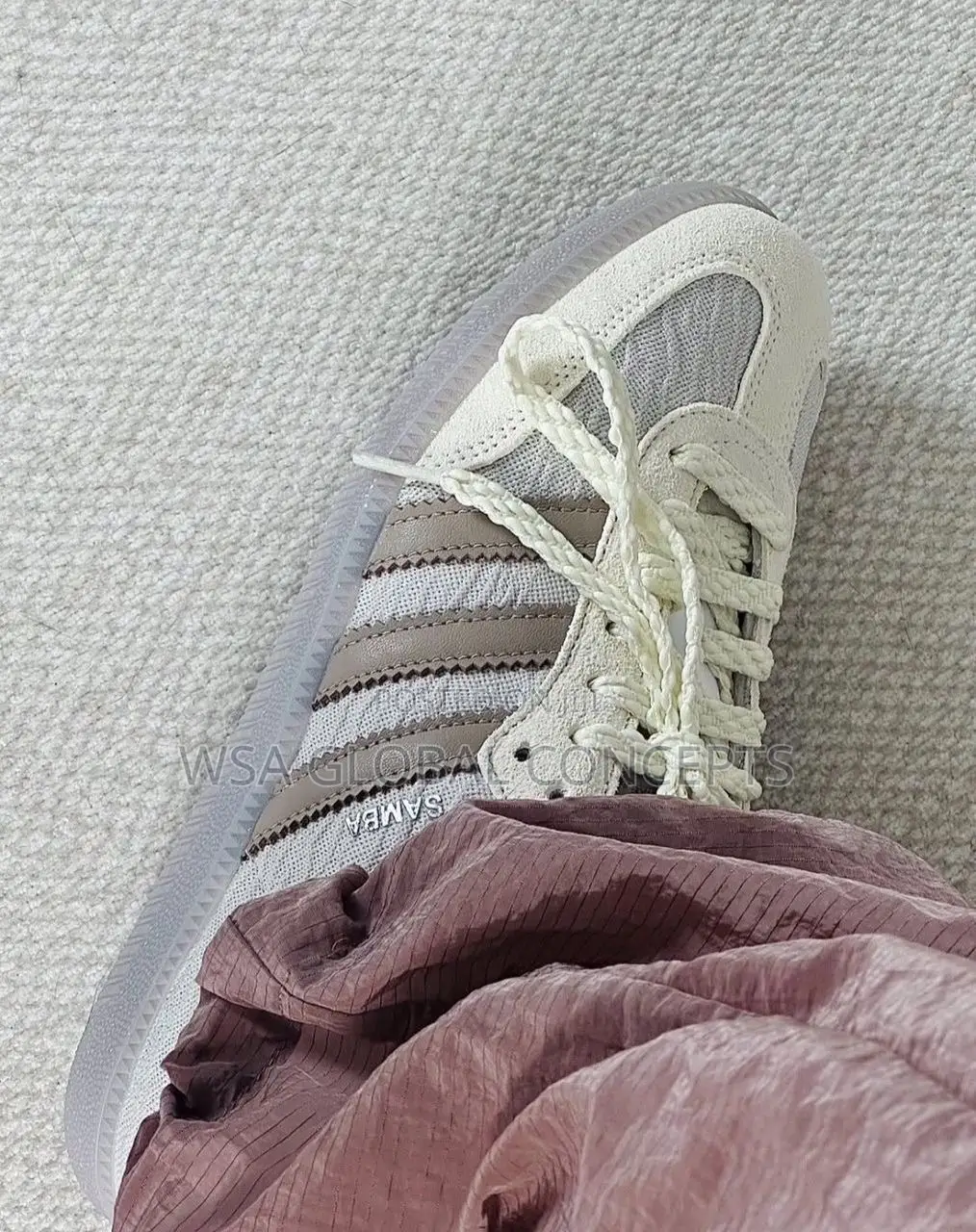 Adidas Samba Og Silver Brown Sneakers