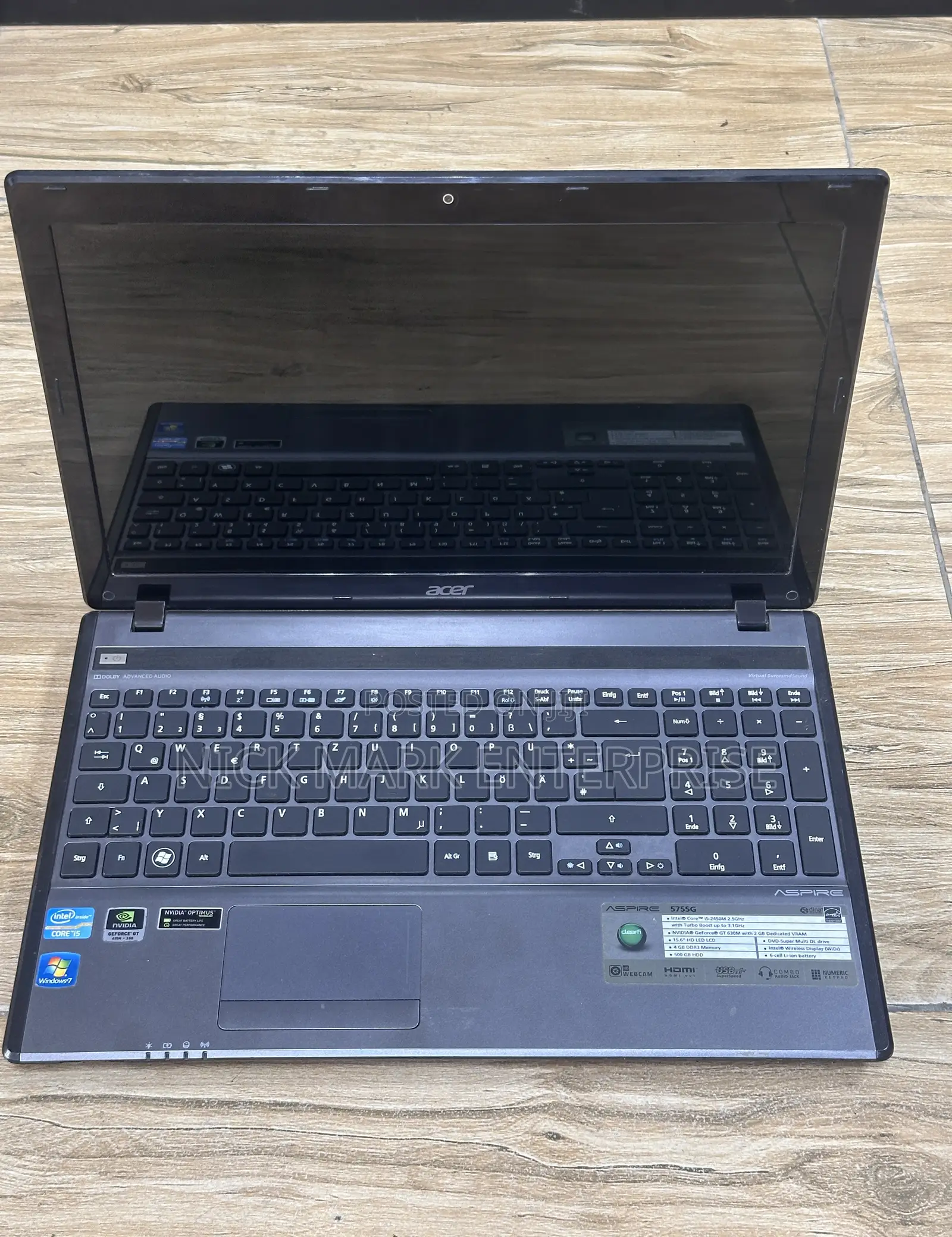 Laptop Acer Aspire 5755G 4GB Intel Core I5 HDD 500GB