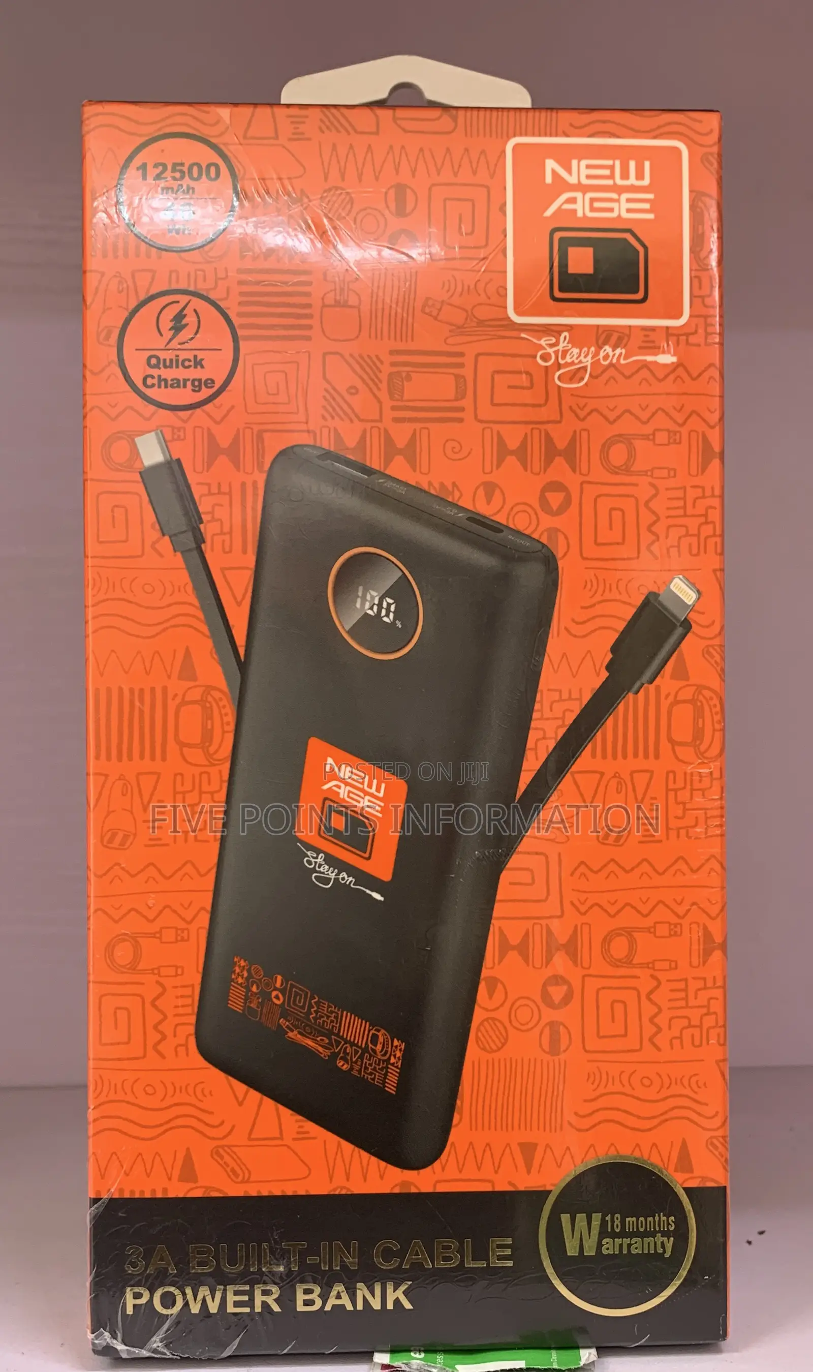 NEW AGE 12,500 Mah Powerbank