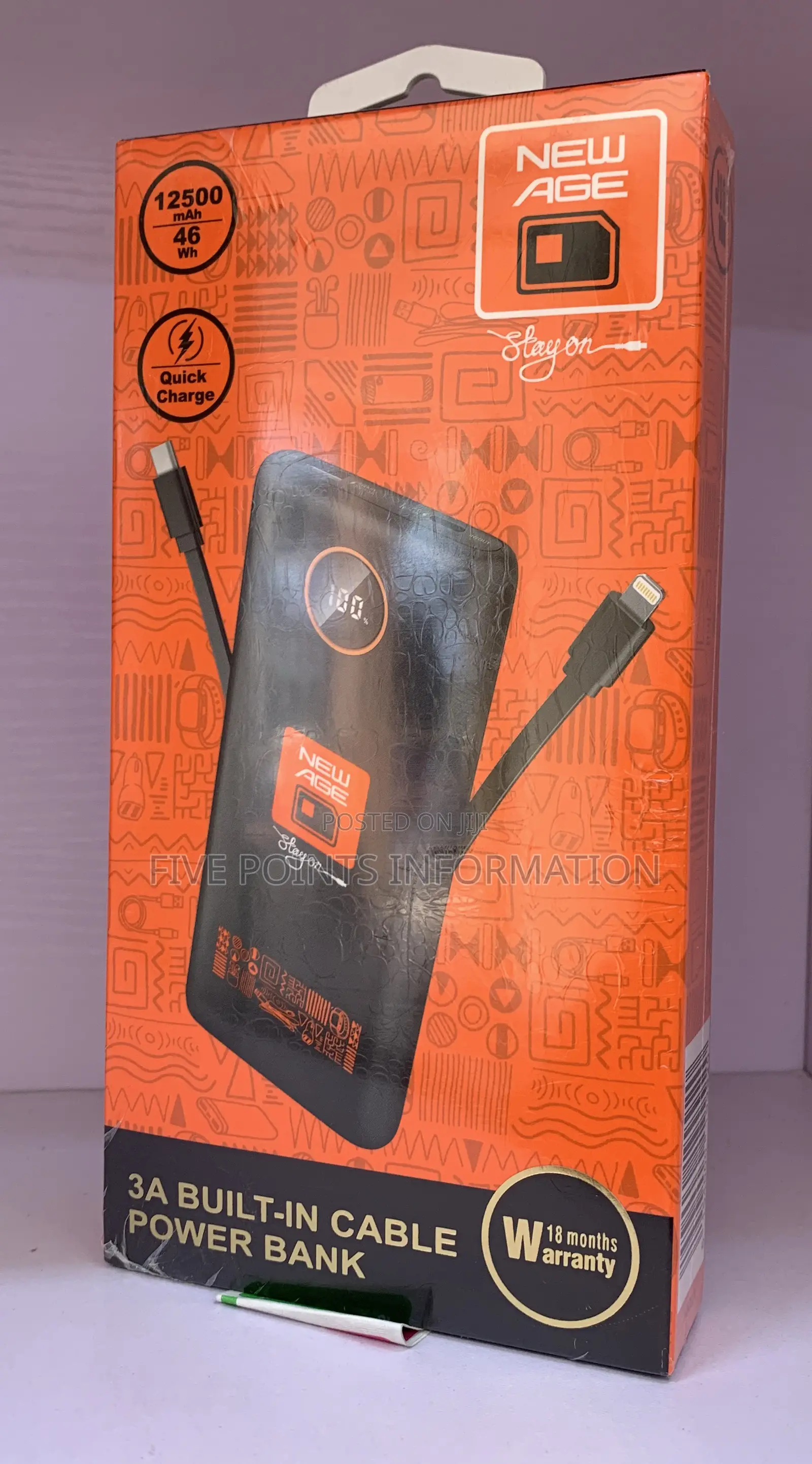 NEW AGE 12,500 Mah Powerbank