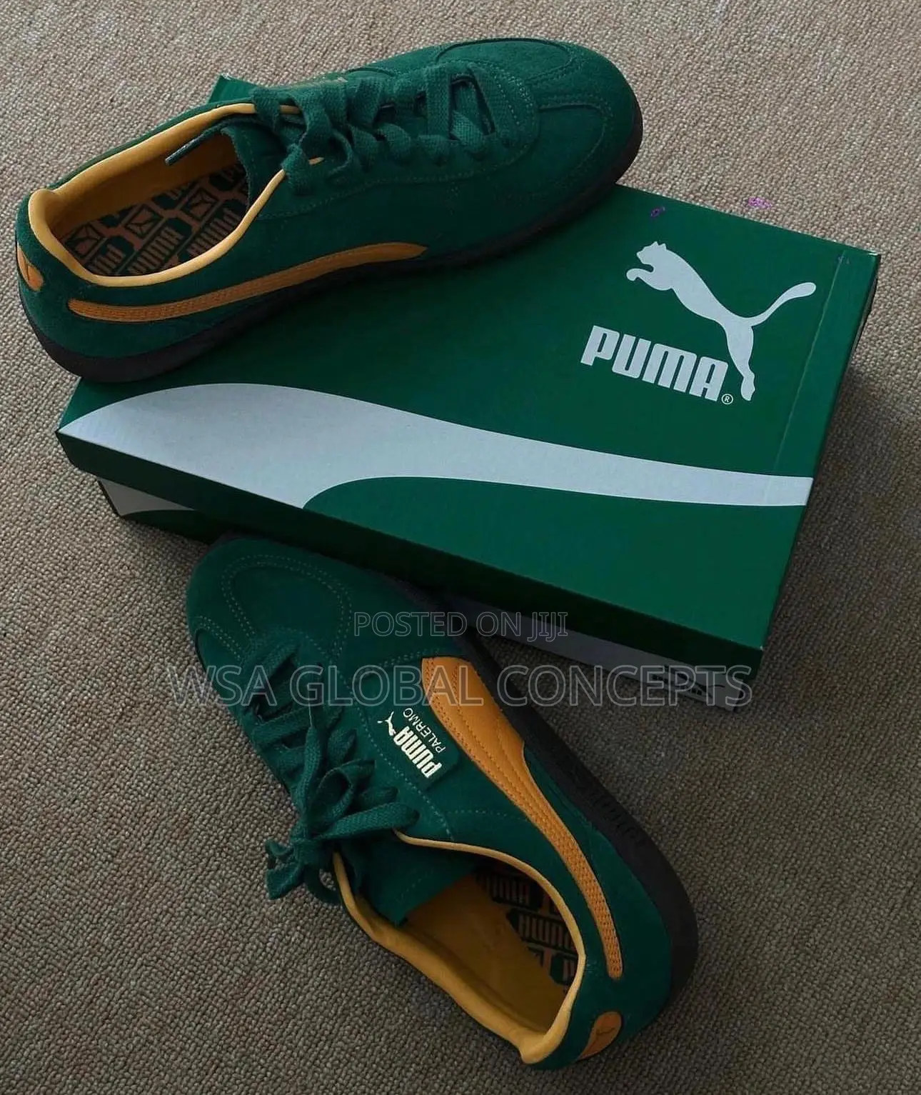 Puma Palermo Vine Clementine Mustard Green