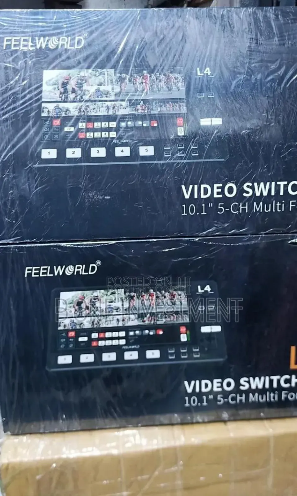 Feelworld L4 Multi Camera Video Switcher 5 Channels Sdi/Hdmi
