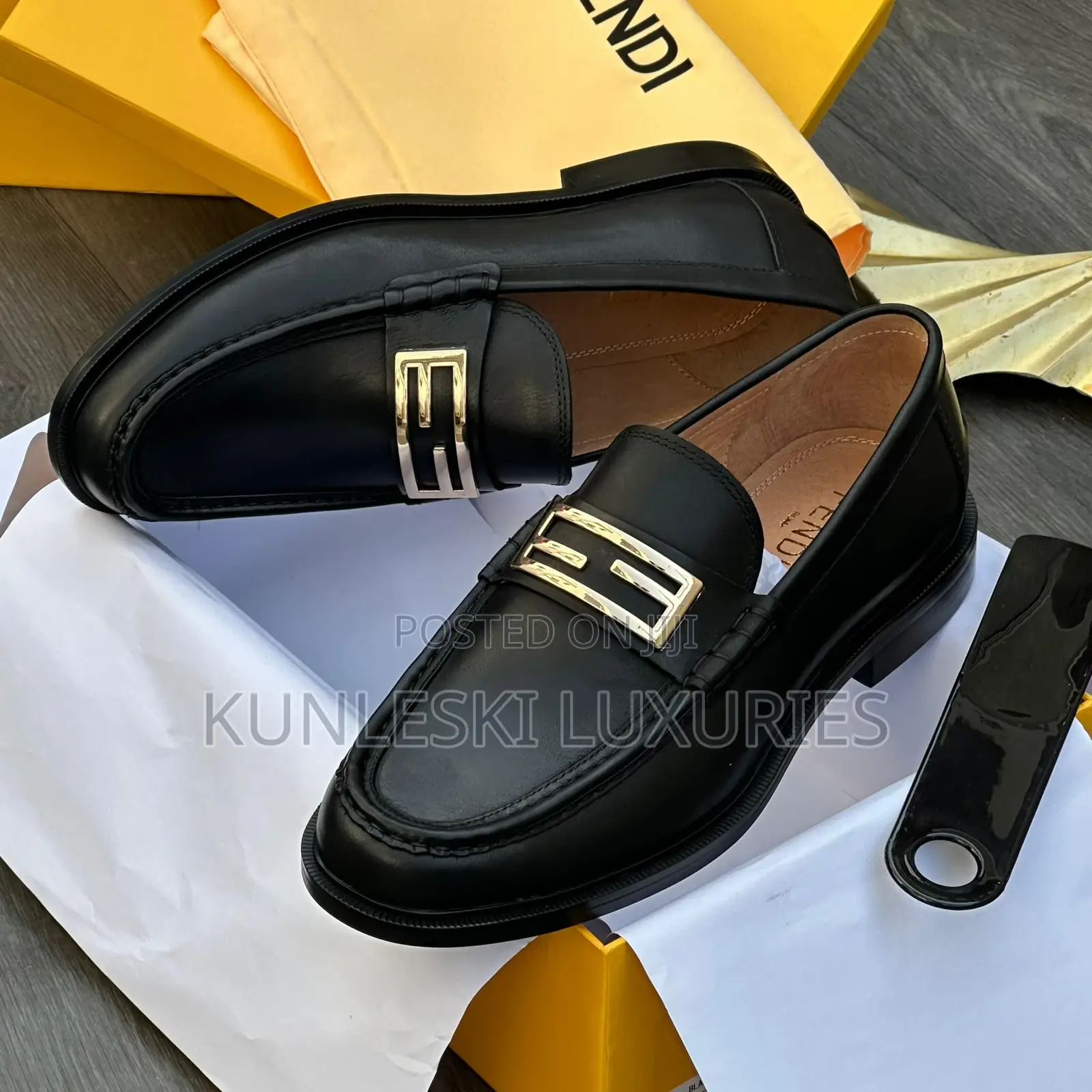 Original Fendi Loafers Shoes for Men in Two Colorways