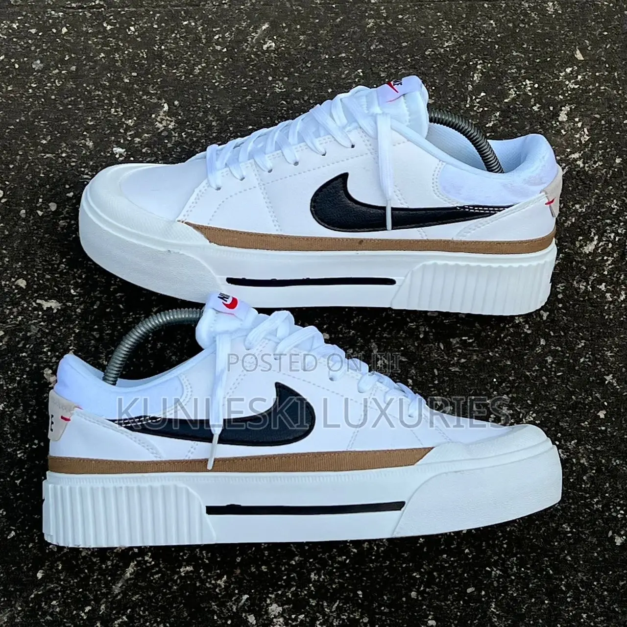 Original Nike Court Legacy Lift White Sneakers