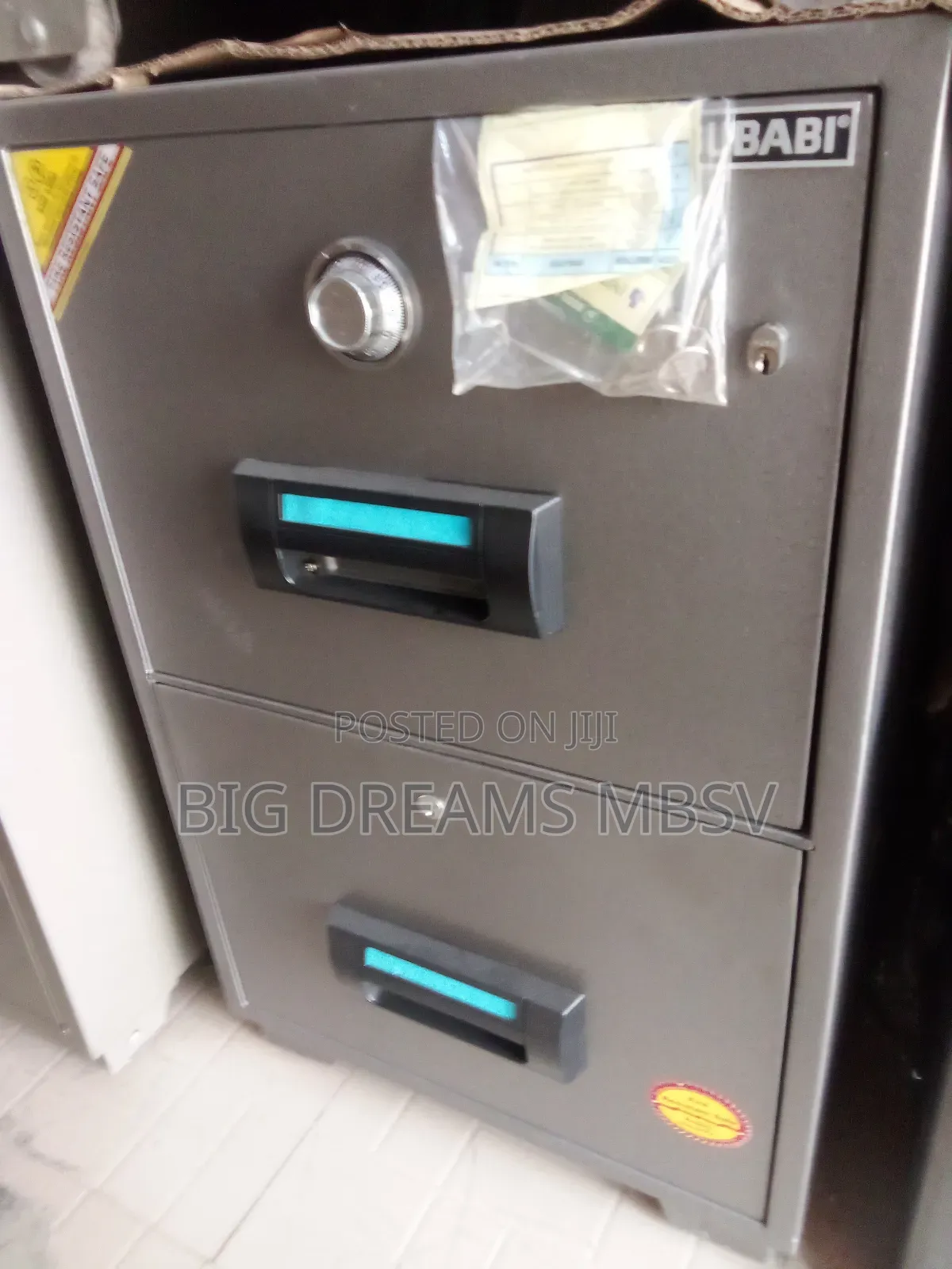 Gubabi Plastic Out 2 Drawer Fireproof Safe