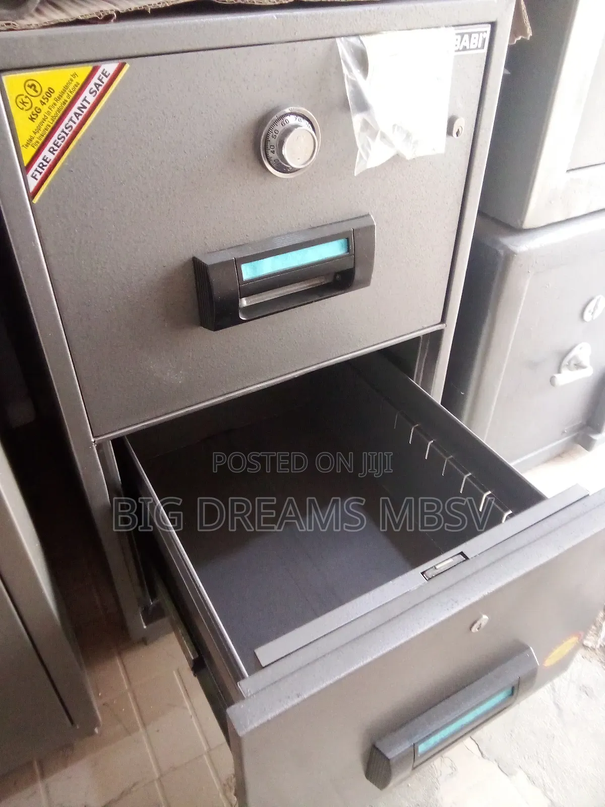 Gubabi Plastic Out 2 Drawer Fireproof Safe