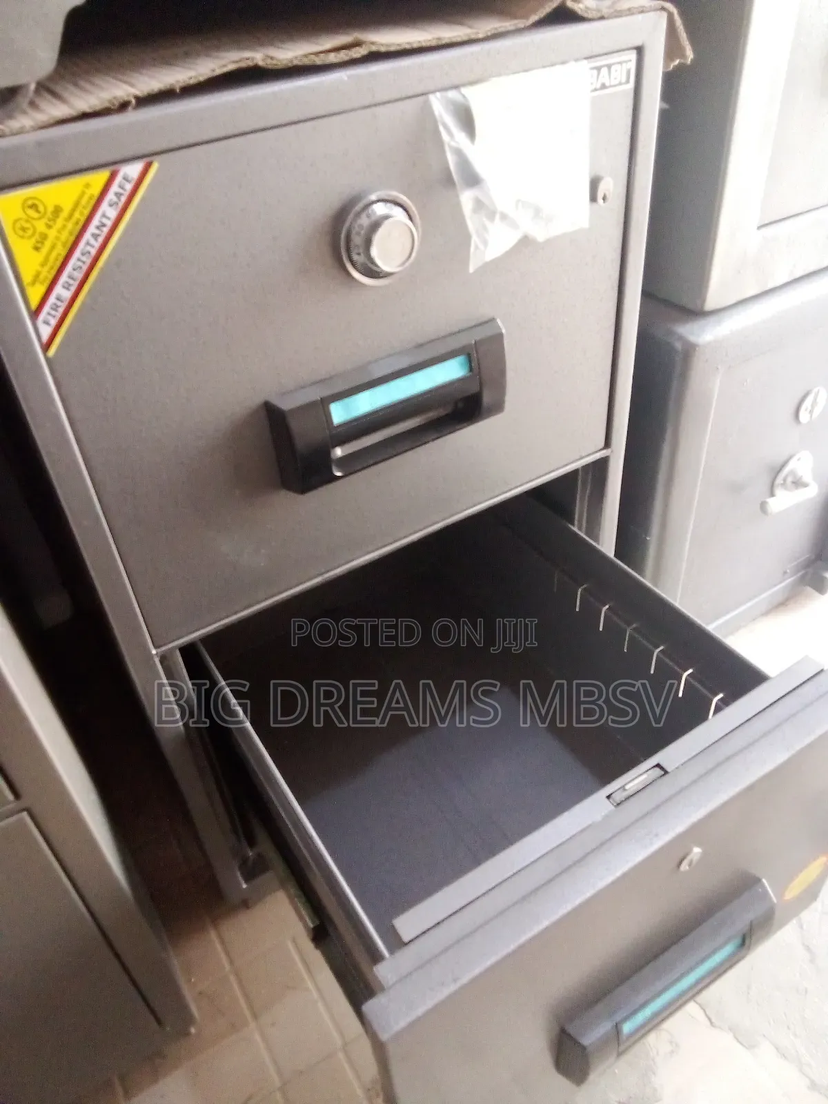 Gubabi Plastic Out 2 Drawer Fireproof Safe