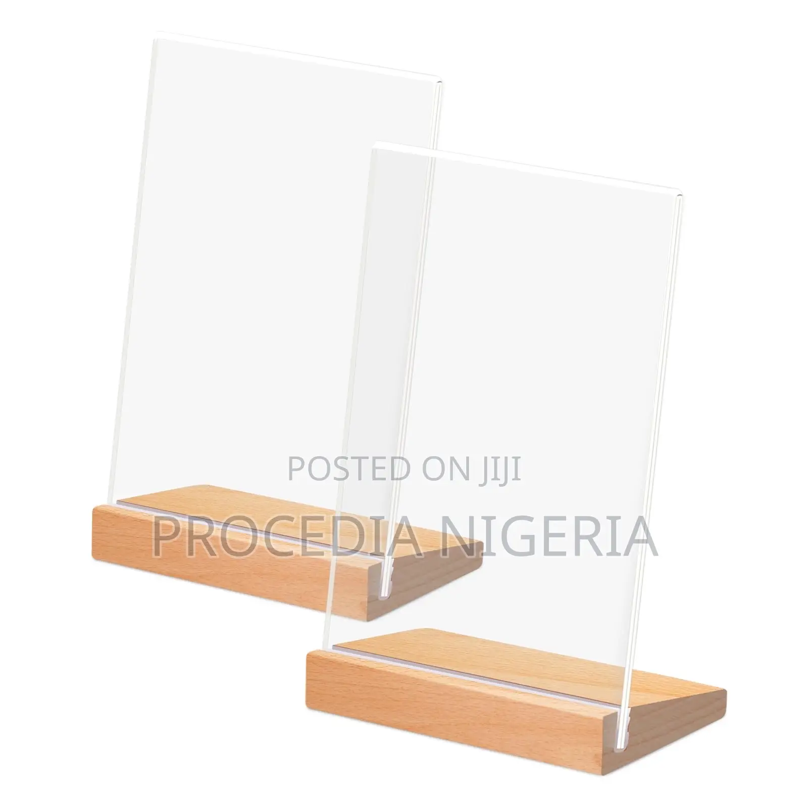 Menu/Payment Qr-Code Multipurpose Acrylic Wood-Based Signage