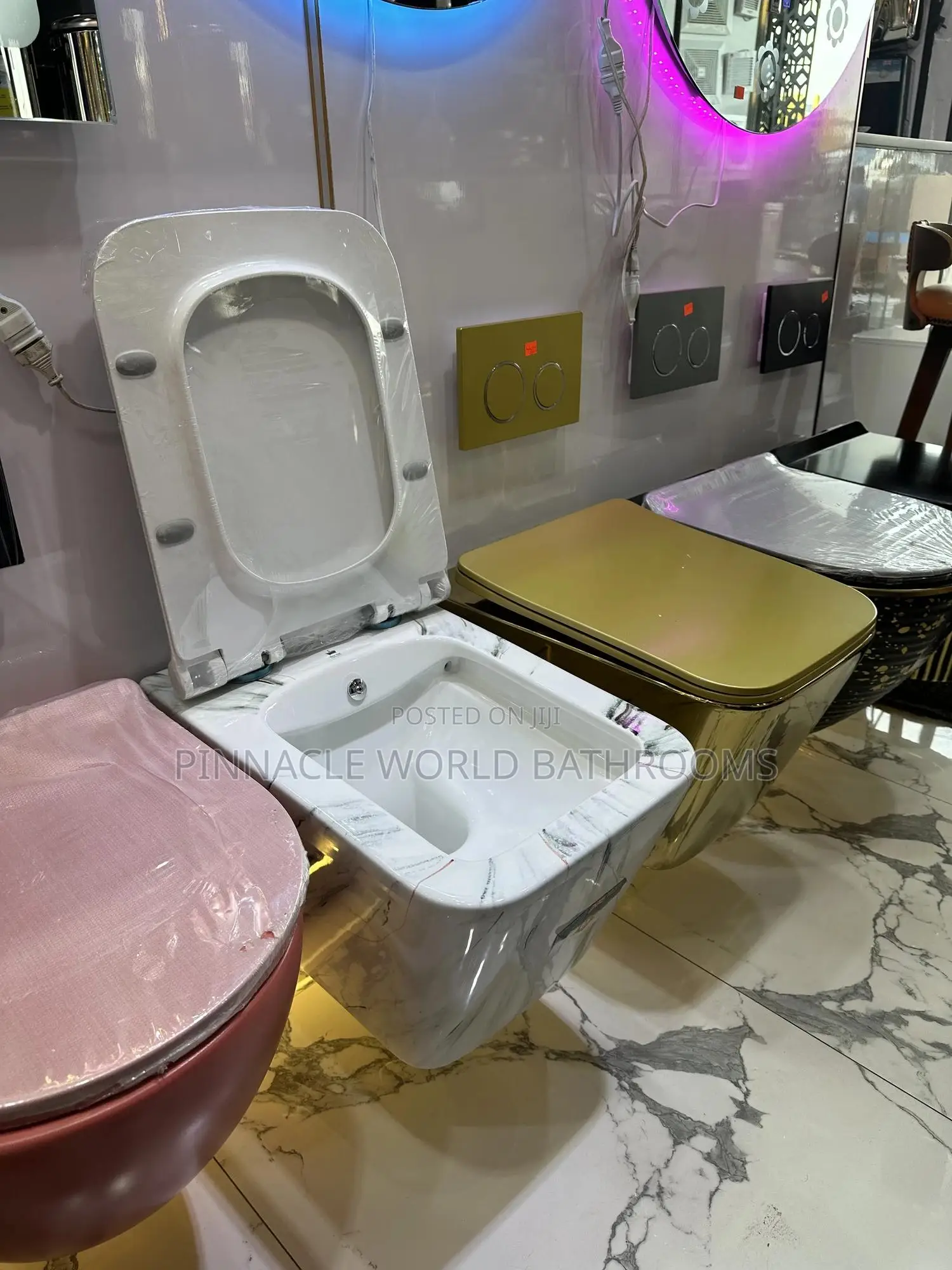 England Colorful Wall Hung / Hang WC With Bidet Washer