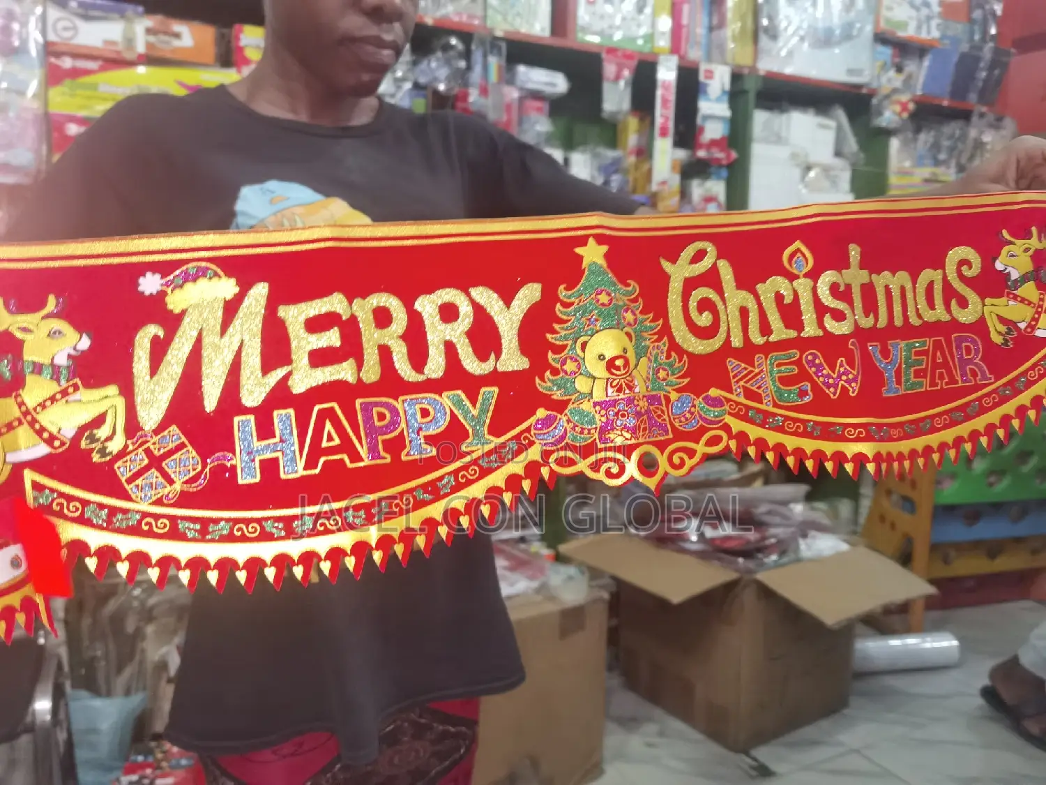 Merry Christmas and Happy New Year Banner (Small Size)