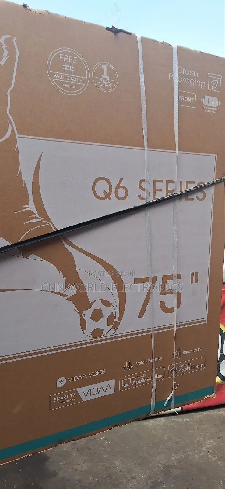 New Arrival Hisense 75q6n Qled Smart Tv (Flameless) Netflix