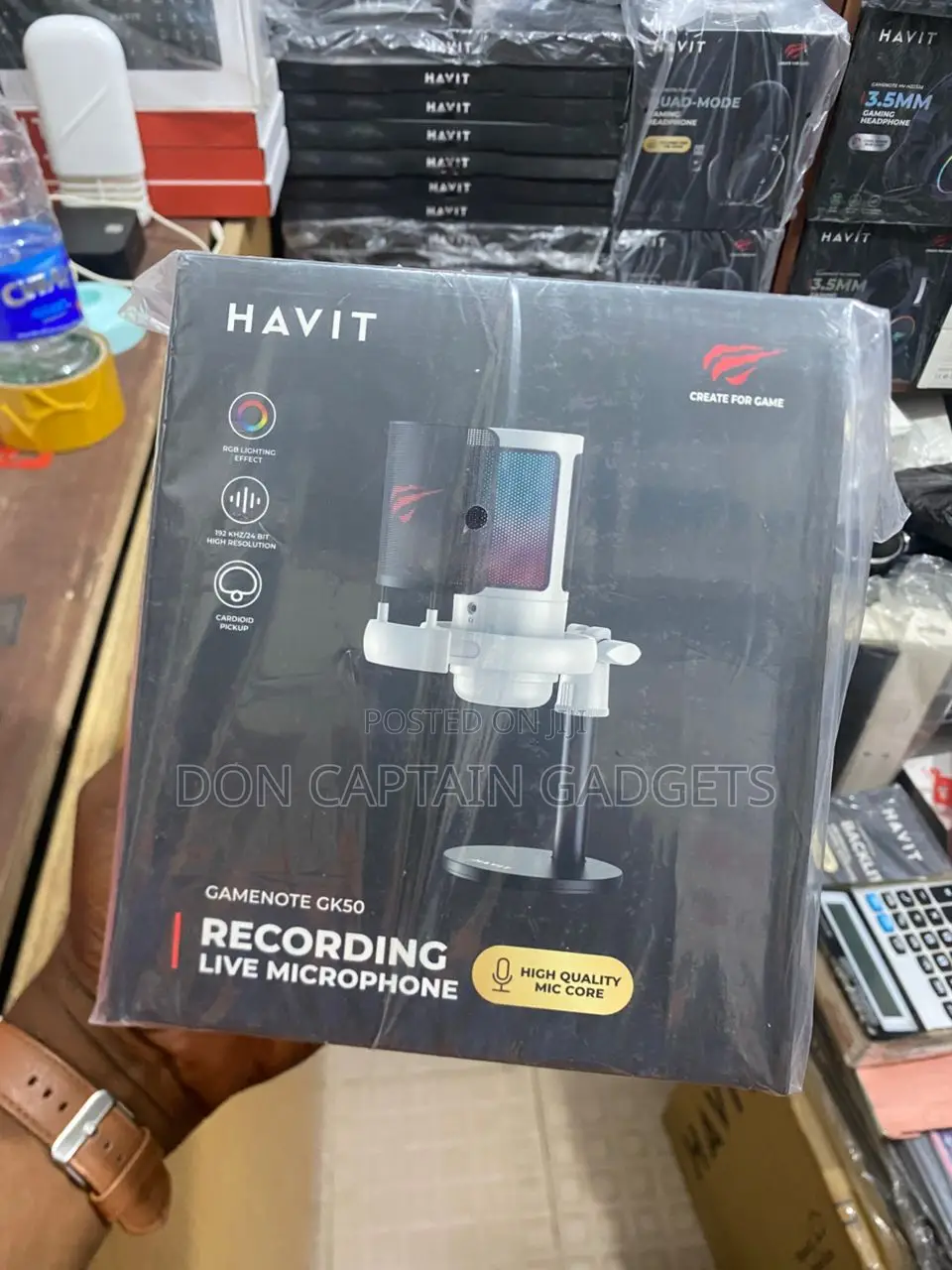 Havit Recording Live Microphone Gamenote Gk50 Podcast