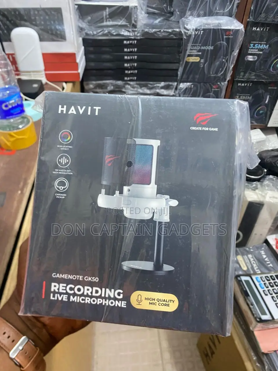 Havit Recording Live Microphone Gamenote Gk50 Podcast