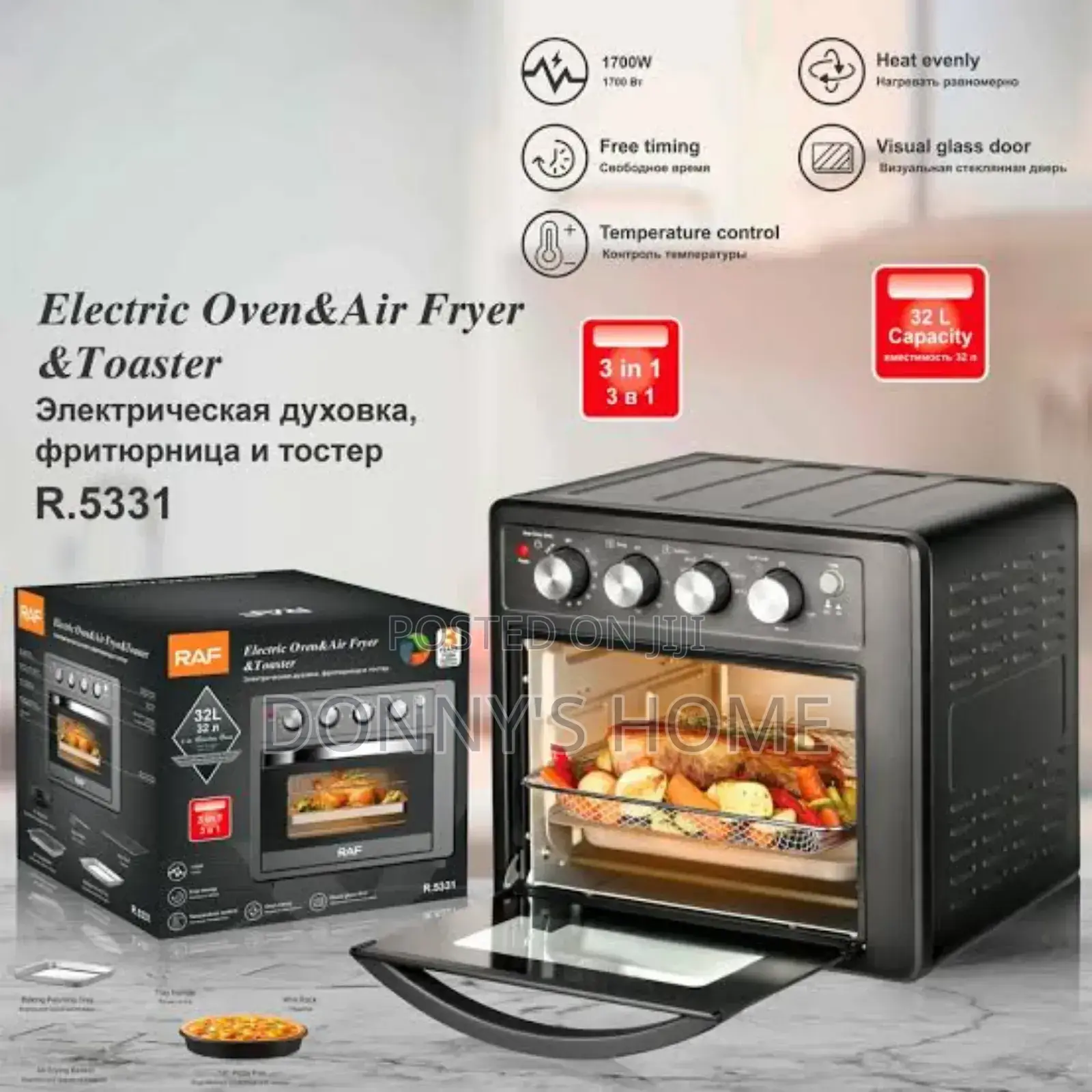 RAF Electric Oven Airfryer Toster