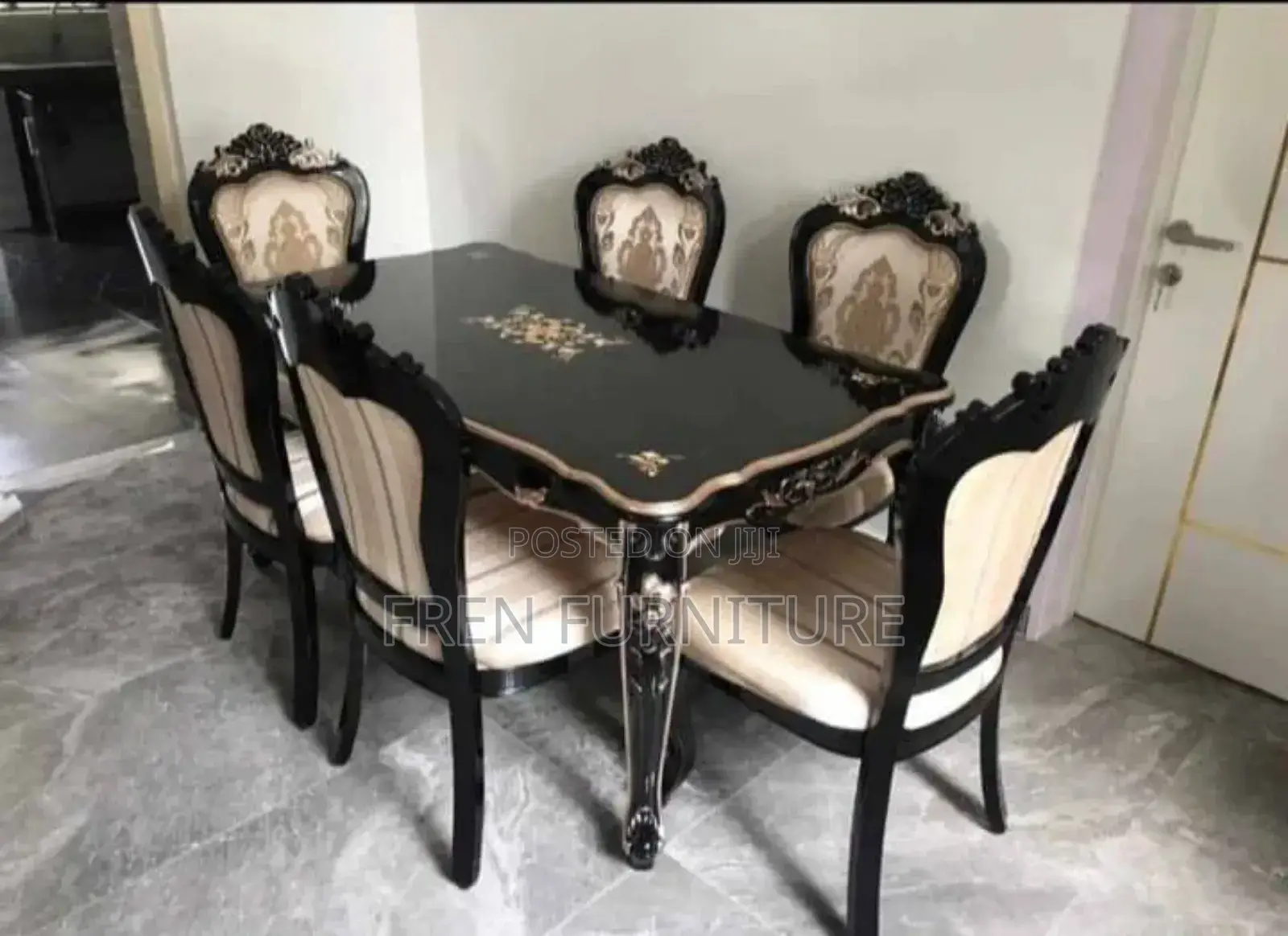 Imported Luxury Dining Table With Royal Chairs