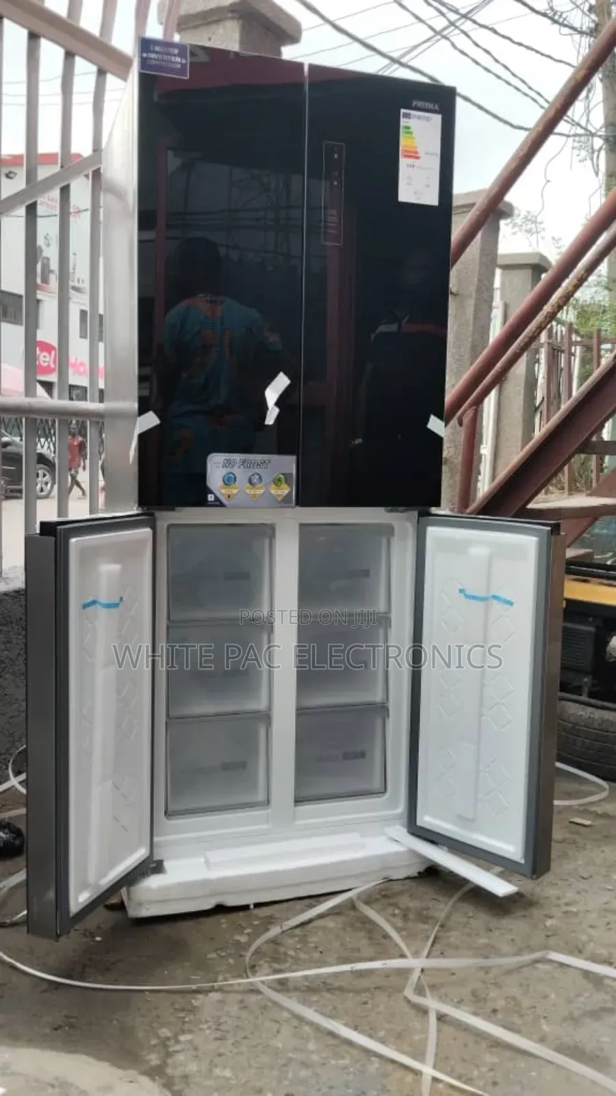 Phiima Inverter Fridge 432 L Four Doors Glass Mirror > 2yrs