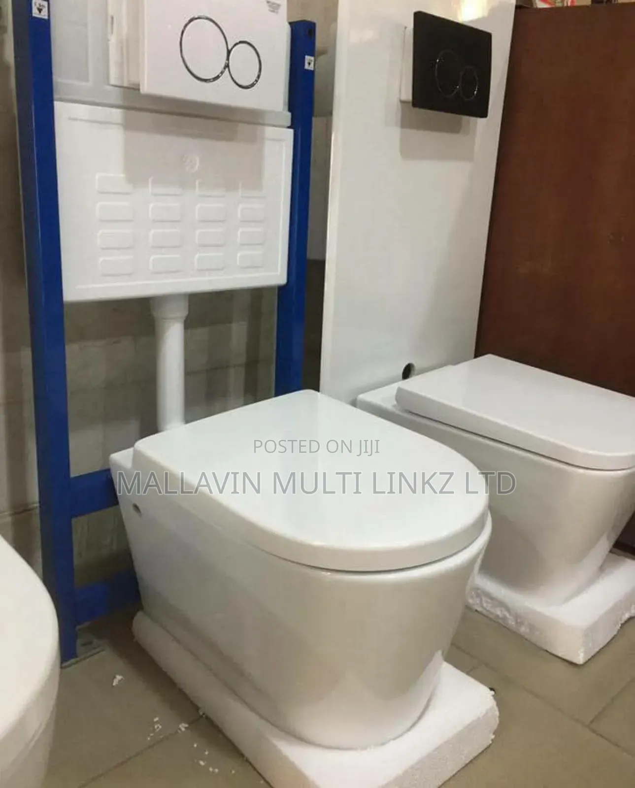 Wc Water Closet Wall Hung Wc With Concealed Flush Tank Set.